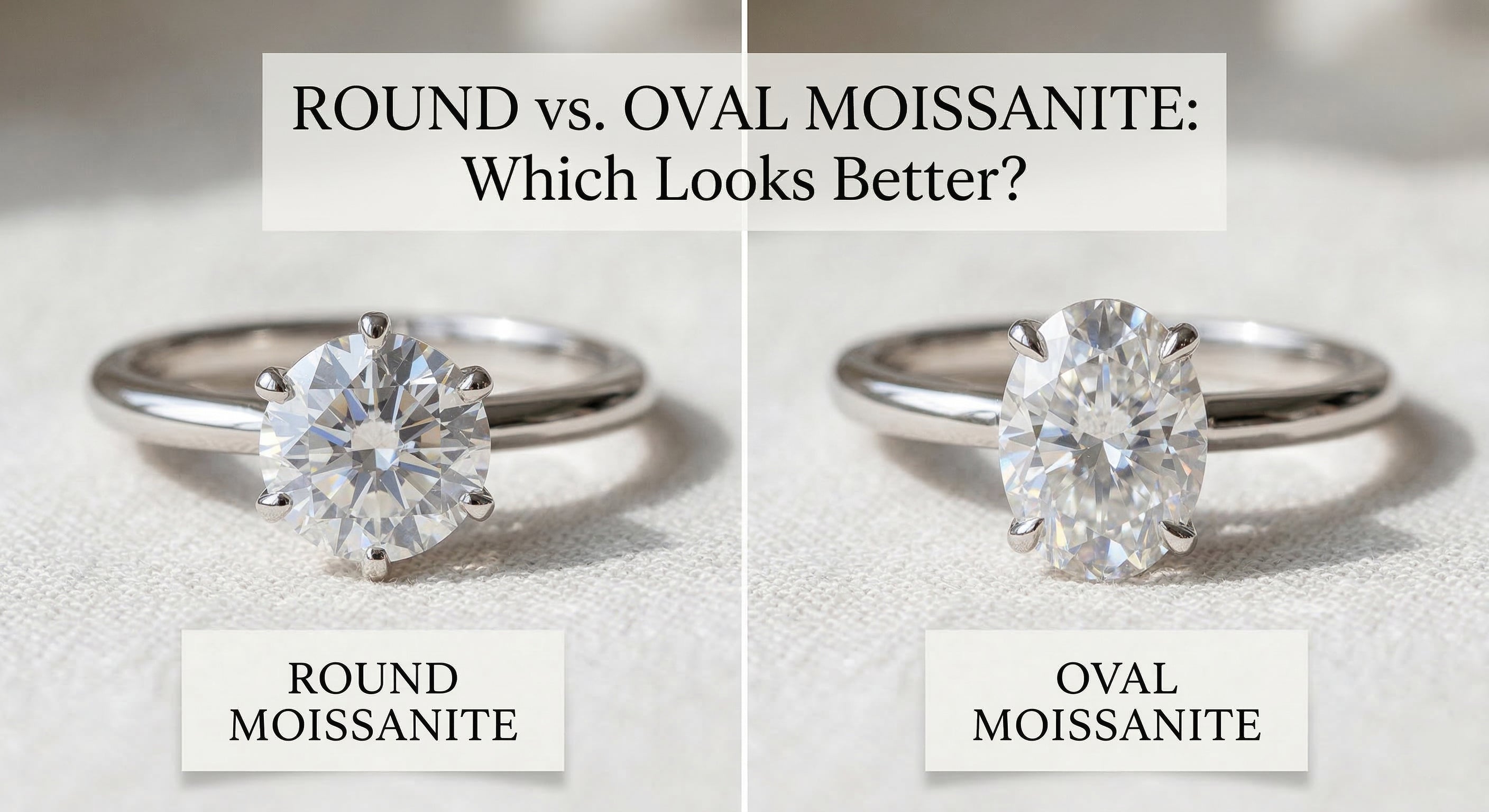 Round vs Oval Moissanite Rings: Which Looks Better?