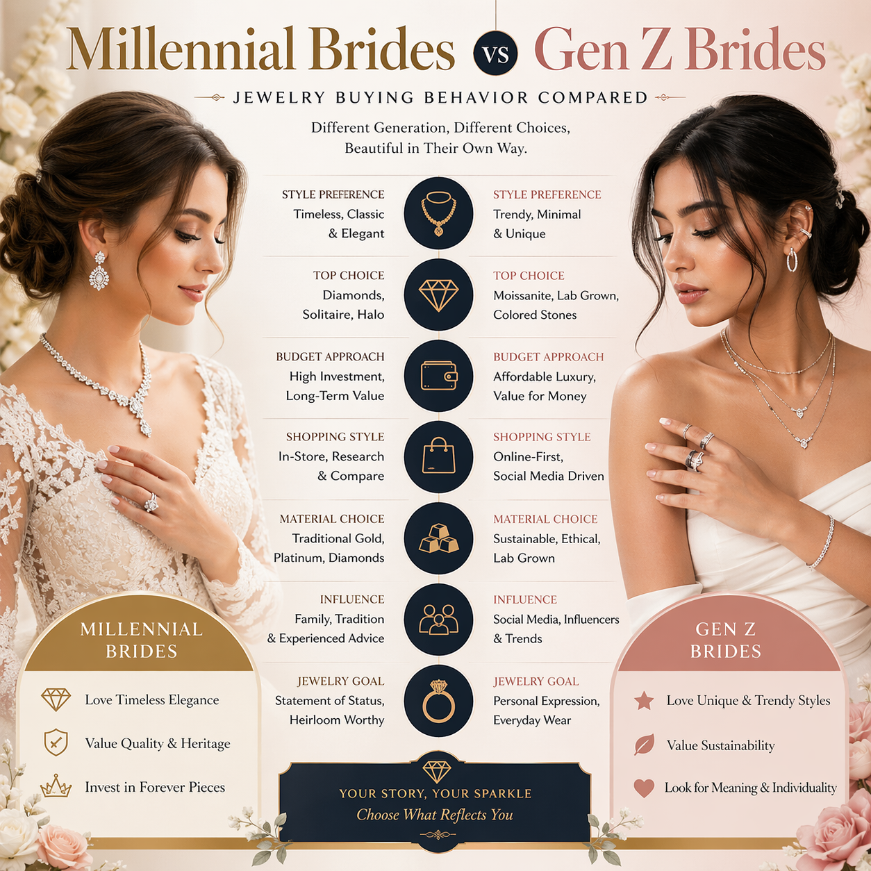 Millennial Brides vs Gen Z Brides: Jewelry Buying Behavior Compared
