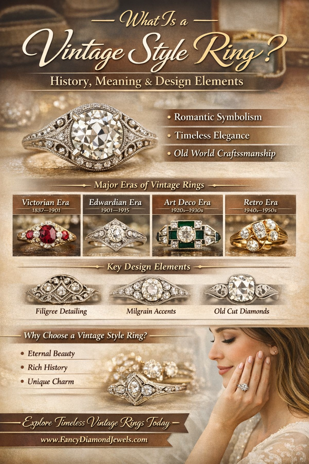 What Is a Vintage Style Ring? History, Meaning & Design Elements
