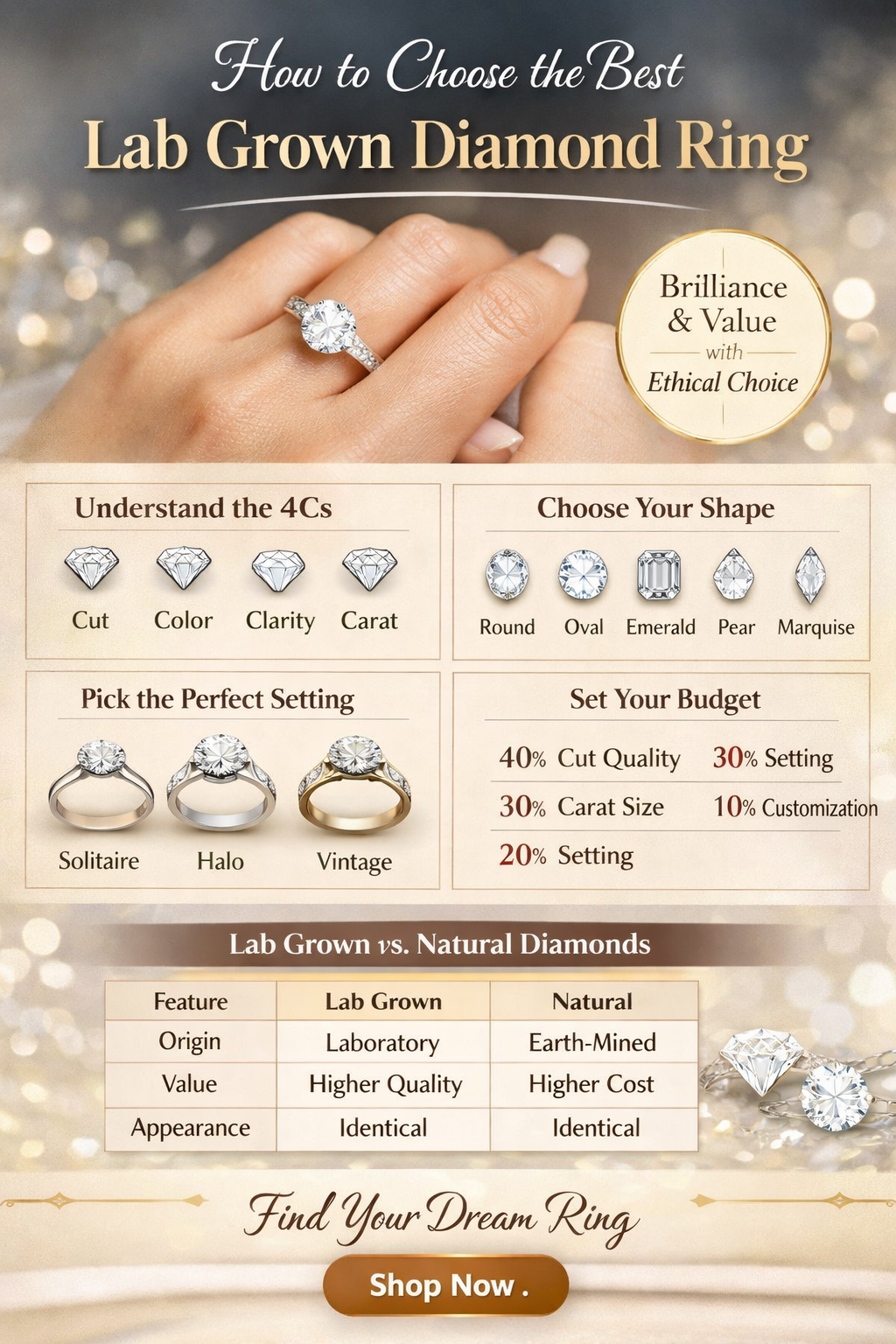 How to Choose the Best Lab Grown Diamond Ring