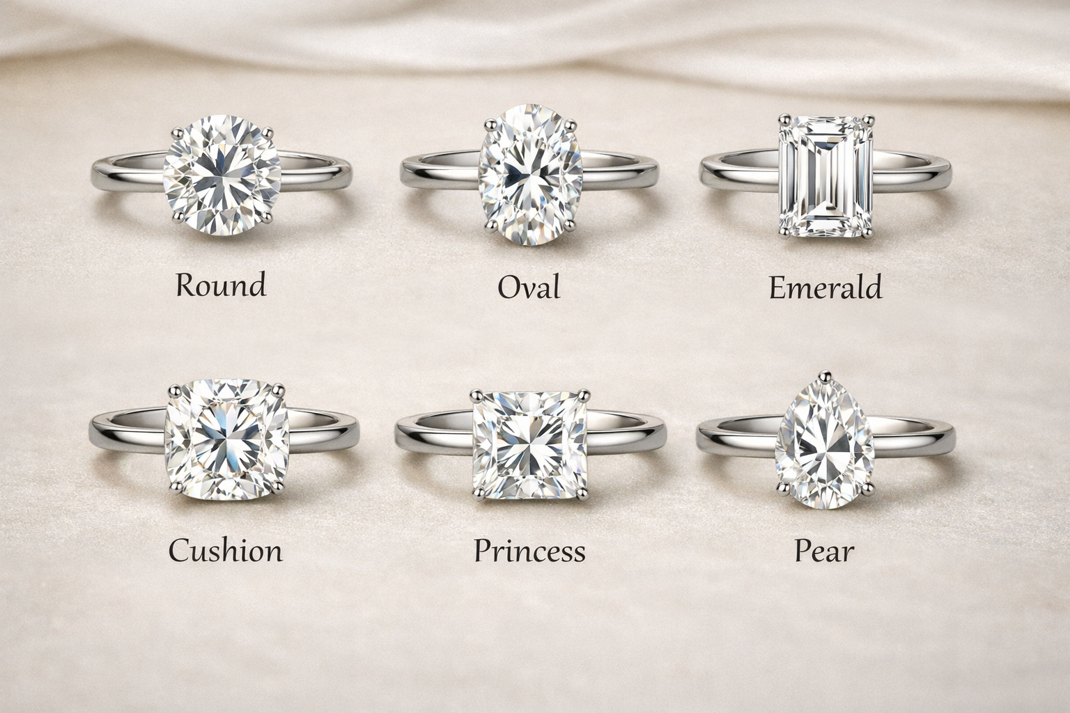 Top Cuts for Moissanite Diamond Rings: Round, Oval, Emerald & More