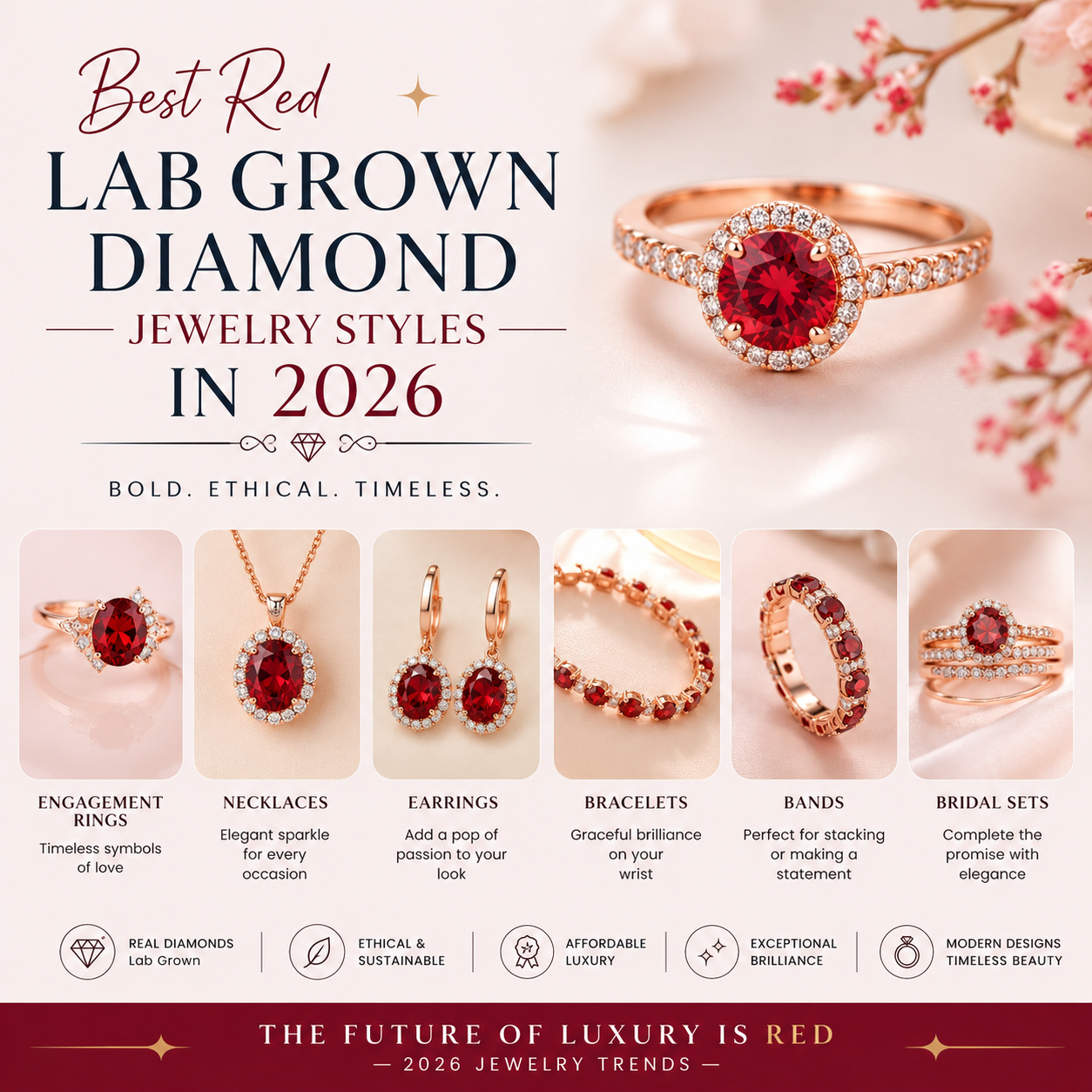 Best Red Lab Grown Diamond Jewelry Styles in 2026