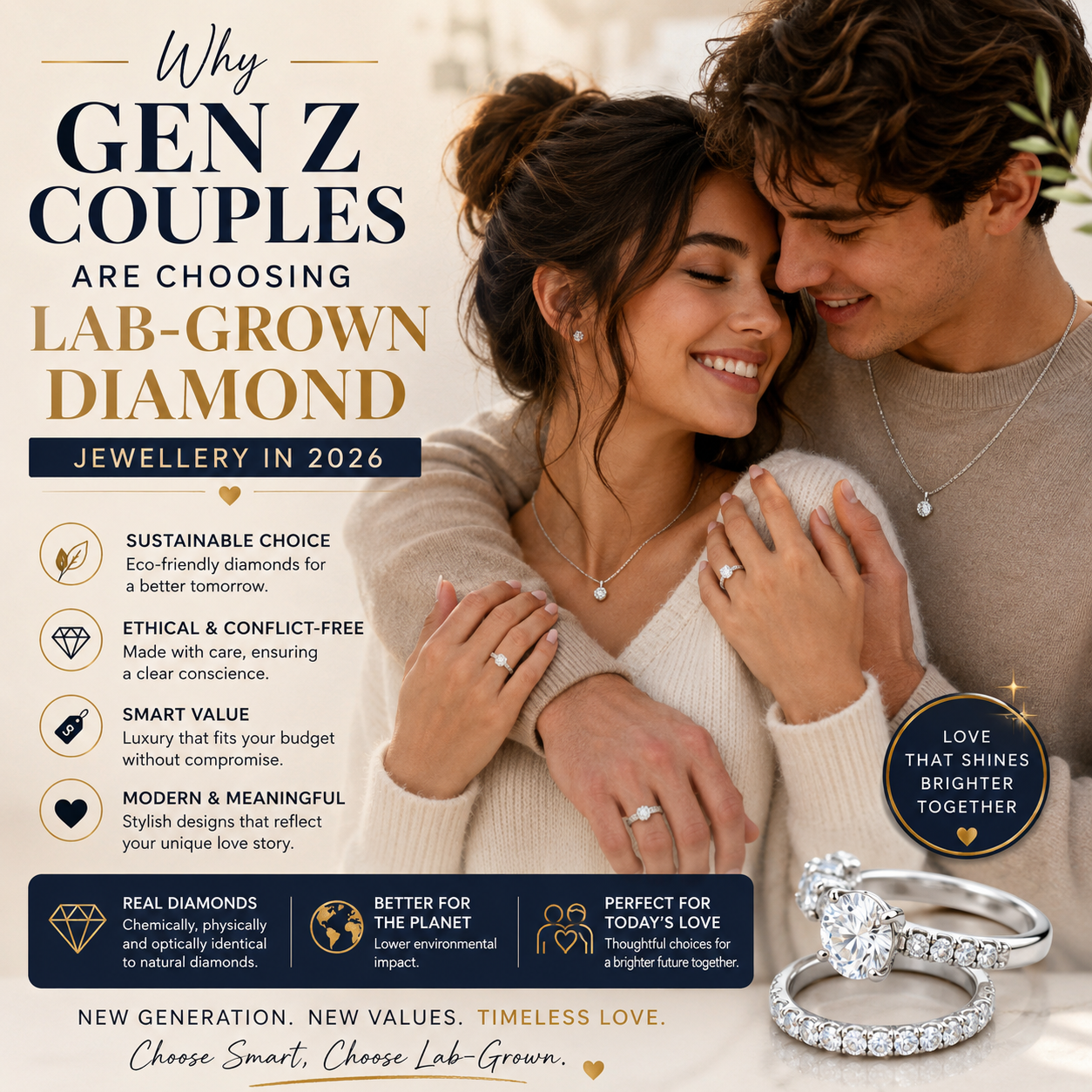 Why Gen Z Couples Are Choosing Lab-Grown Diamond Jewellery in 2026