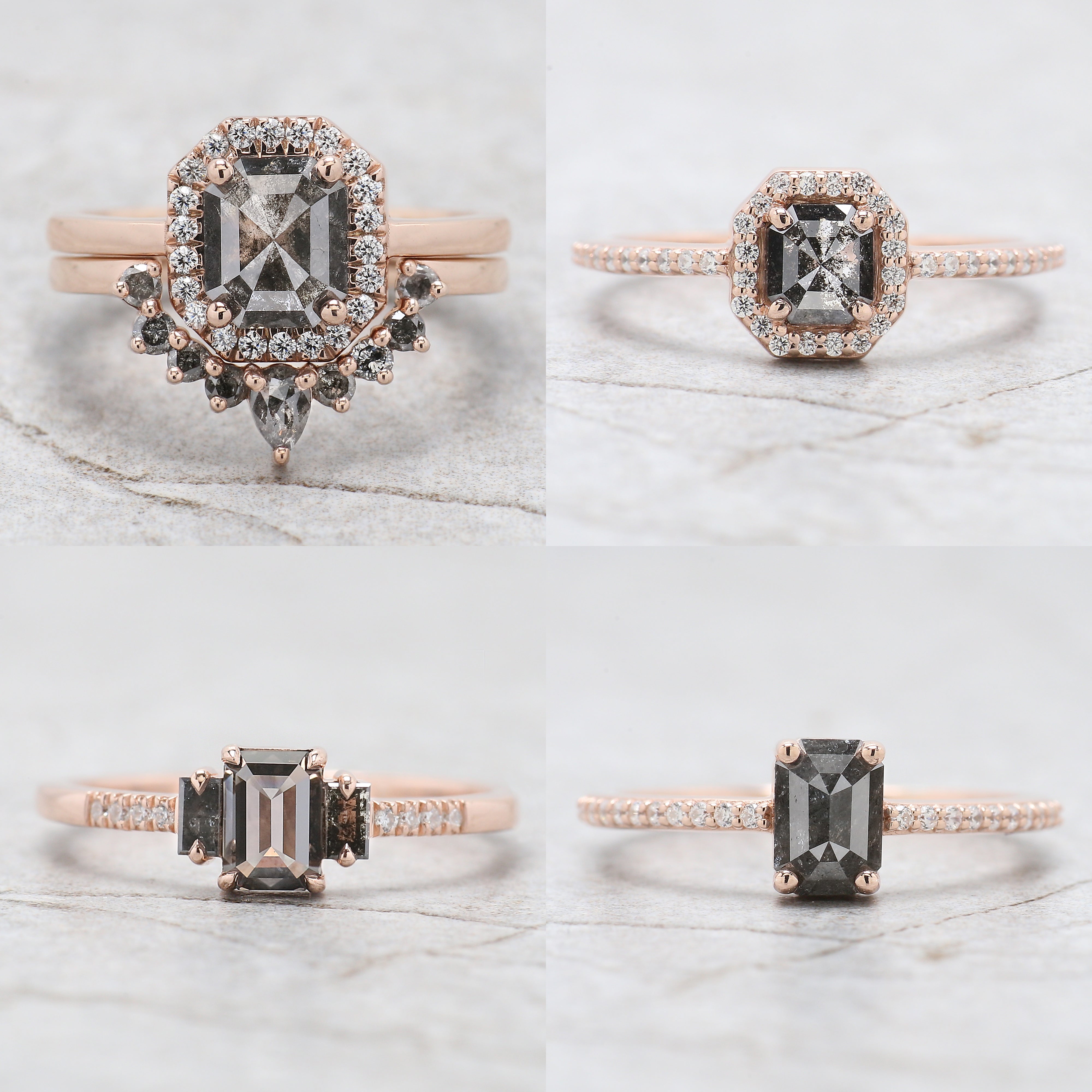 Emerald Cut Salt and Pepper Diamond Rings: The Ultimate Buying Guide