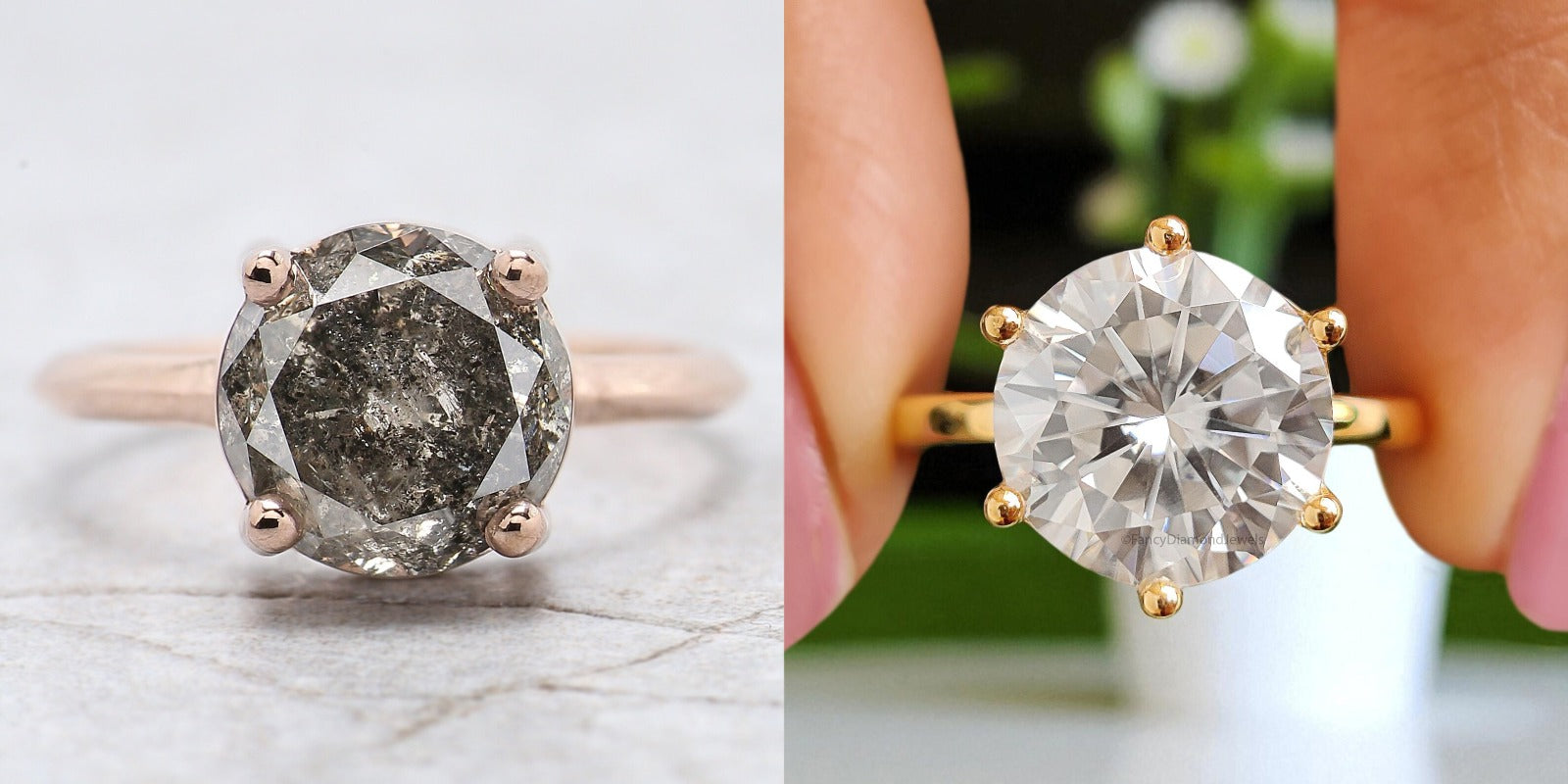 Moissanite Jewellery vs. Salt and Pepper Jewellery: What’s the Real Difference?