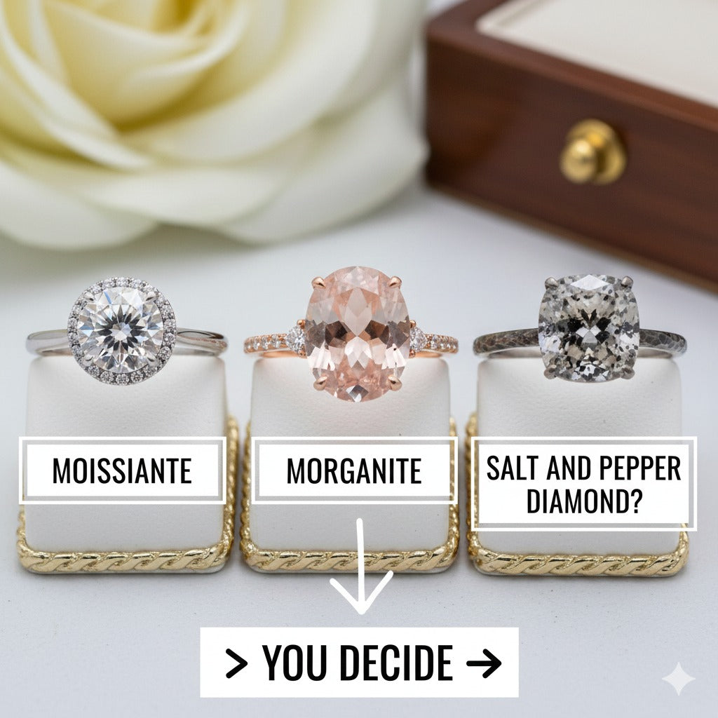 Morganite, Moissanite & Diamond: Which Is Better for Engagement Rings?