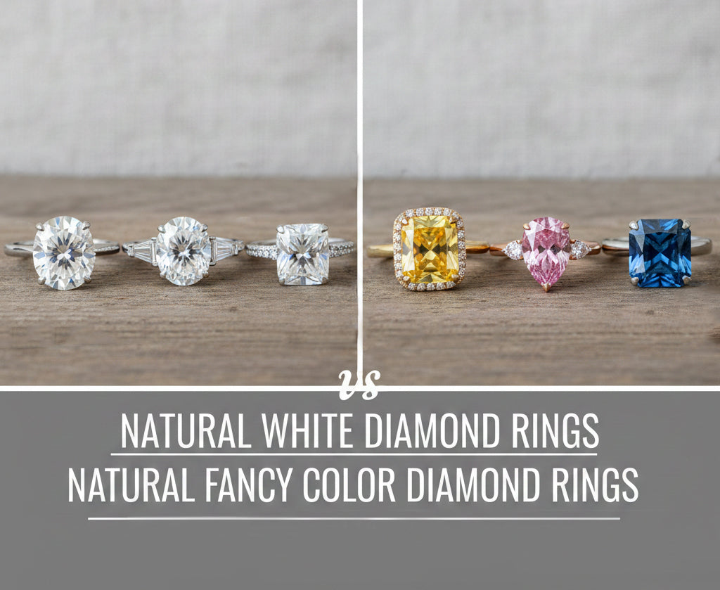 Natural White Diamond Rings vs Natural Fancy Color Diamond Rings: Which One Should You Choose?