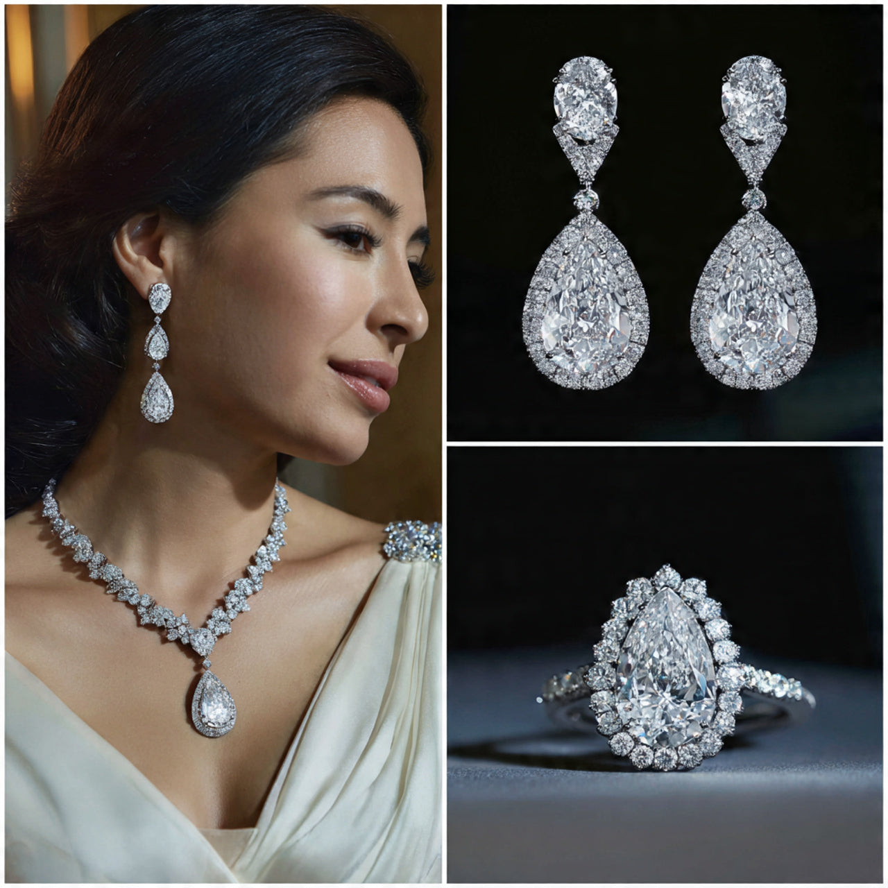 Famous Royal and Celebrity Pear Diamond Jewelry