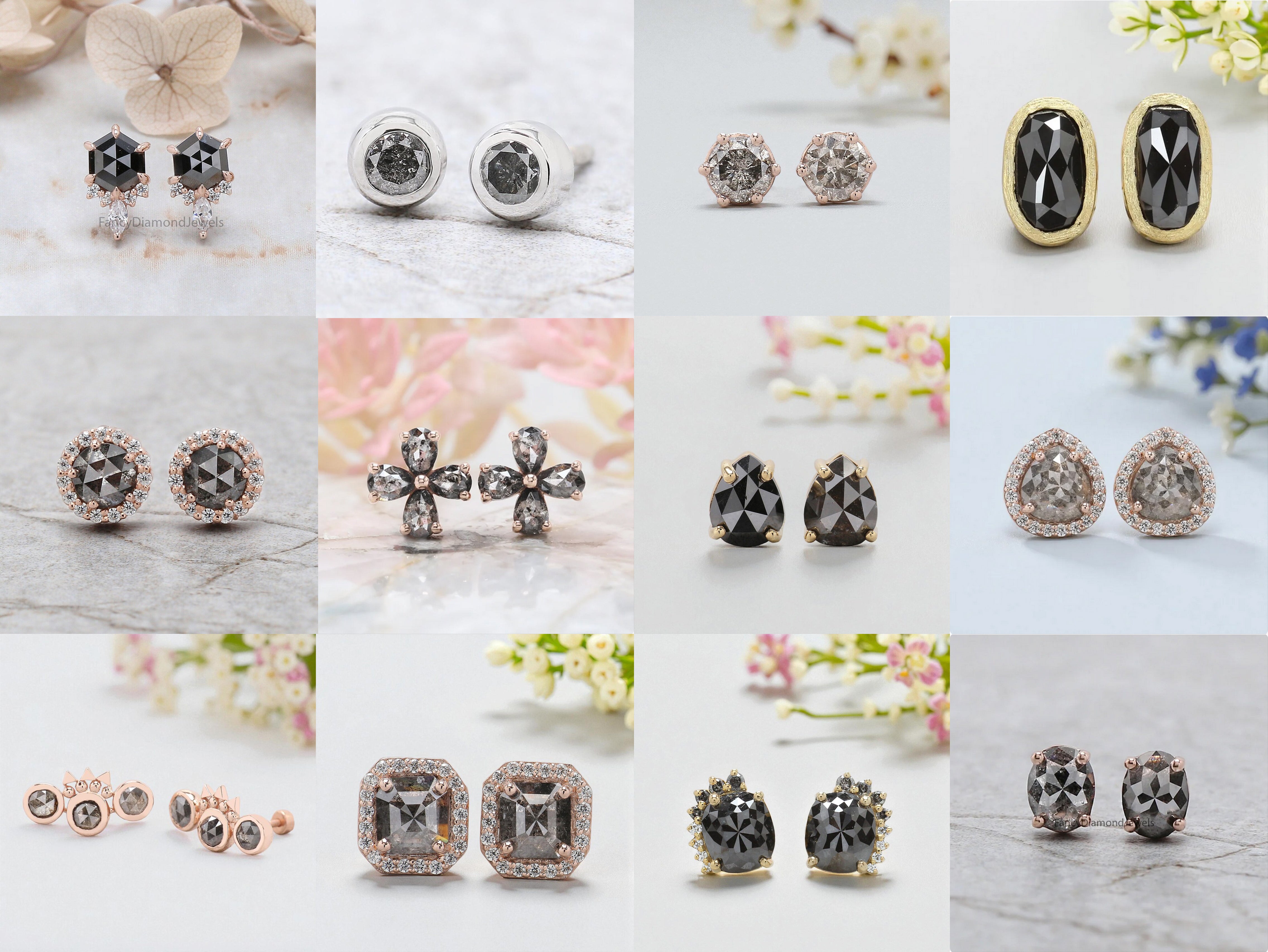 How to Choose the Right Cut & Setting for Salt & Pepper Earrings