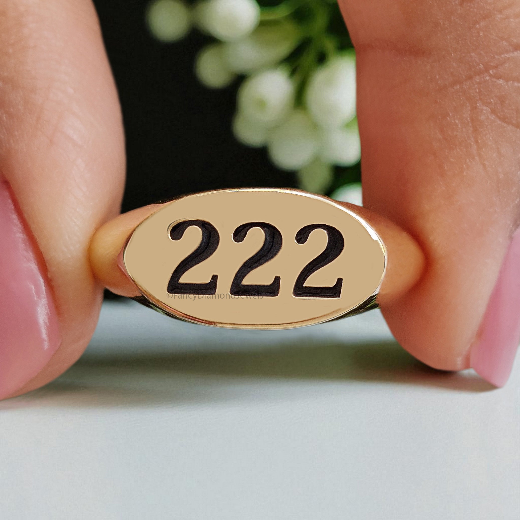 Angel Number 111 777 888 Gold Ring with Free Numerology Reading Report Lo Shu Grid Name Compatibility Custom Lucky Number Silver Ring FD405