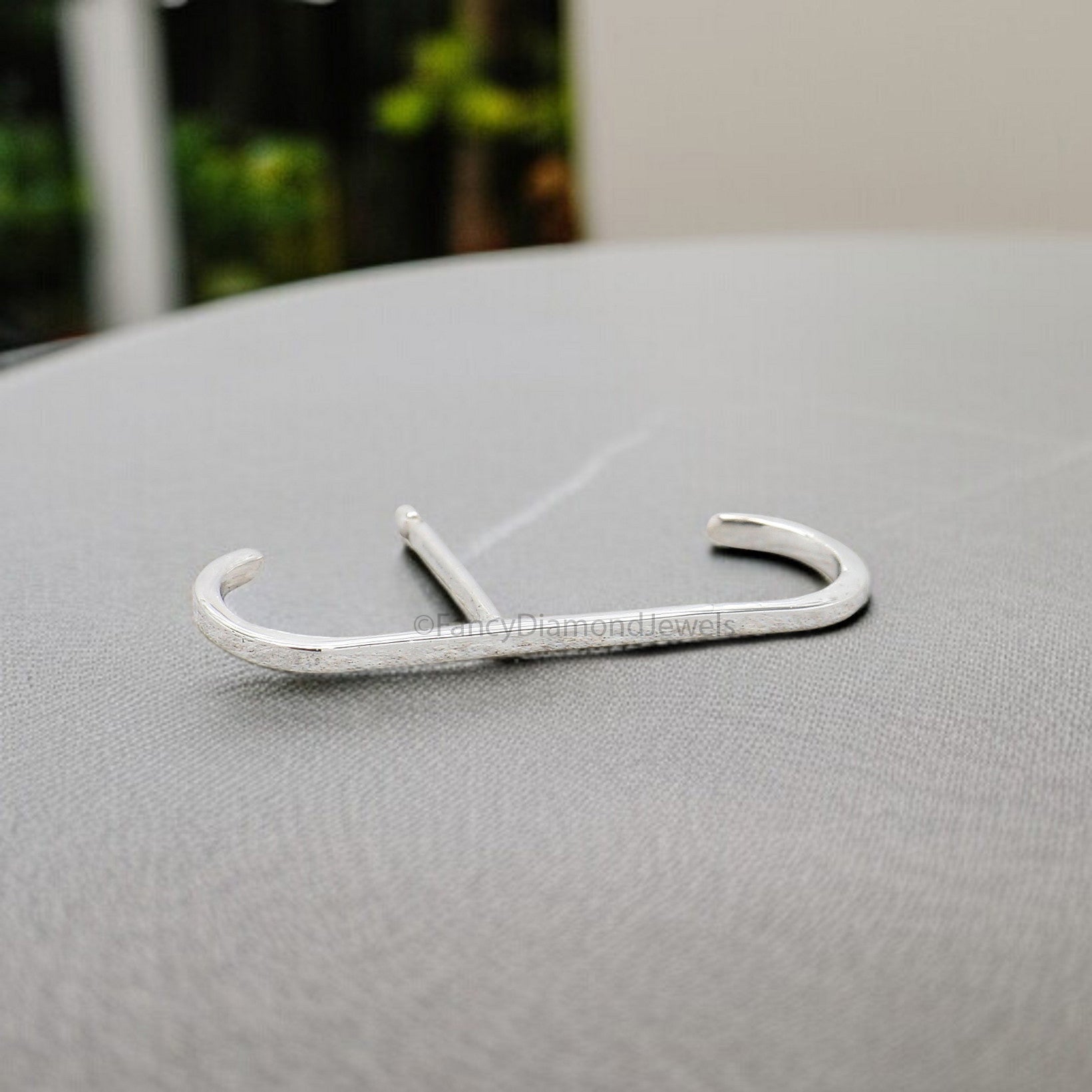 Suspender Earring Minimalist Silver Earring Modern Geometric Ear Lobe Cuff Earring 14k Gold Filled Stud Bar Earring Simple Gift FD324