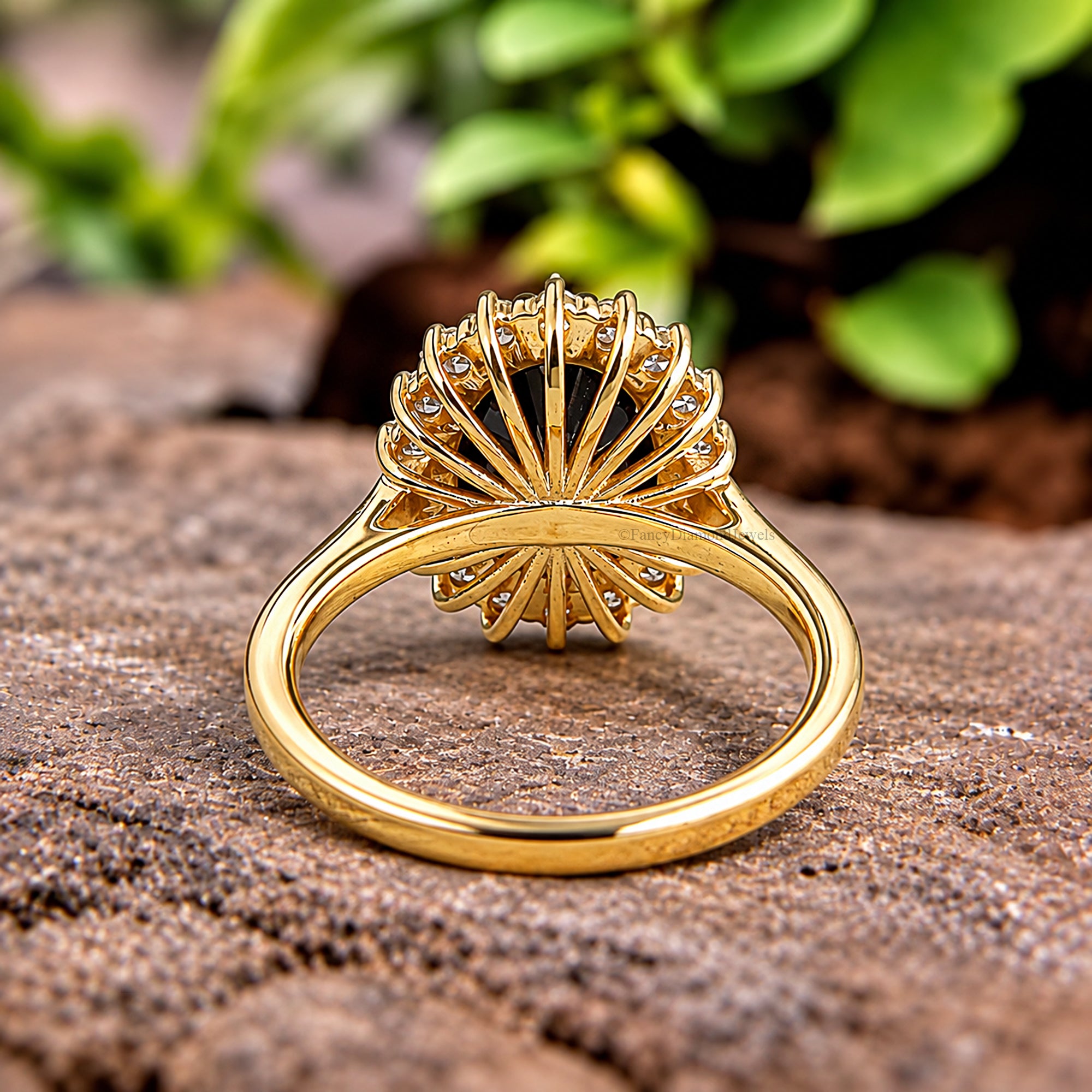 Oval Shape Engagement Ring With Round Side Stone, Oval CZ Wedding Ring For Women, Travel Ring, Promise Ring, Dainty Anniversary Gift FD606