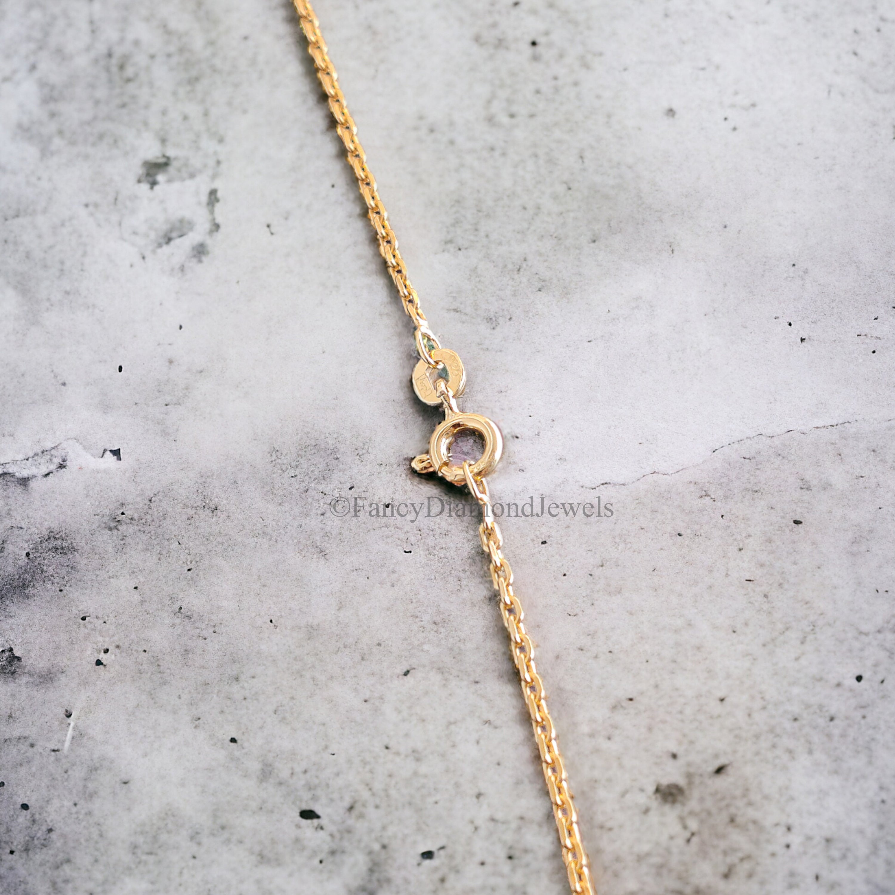 Antique Moissanite Pendant 3.50 CT Round Brilliant Cut Yellow Gold handmade jewelry Six Heart Shape prong basket setting Pendant FD151