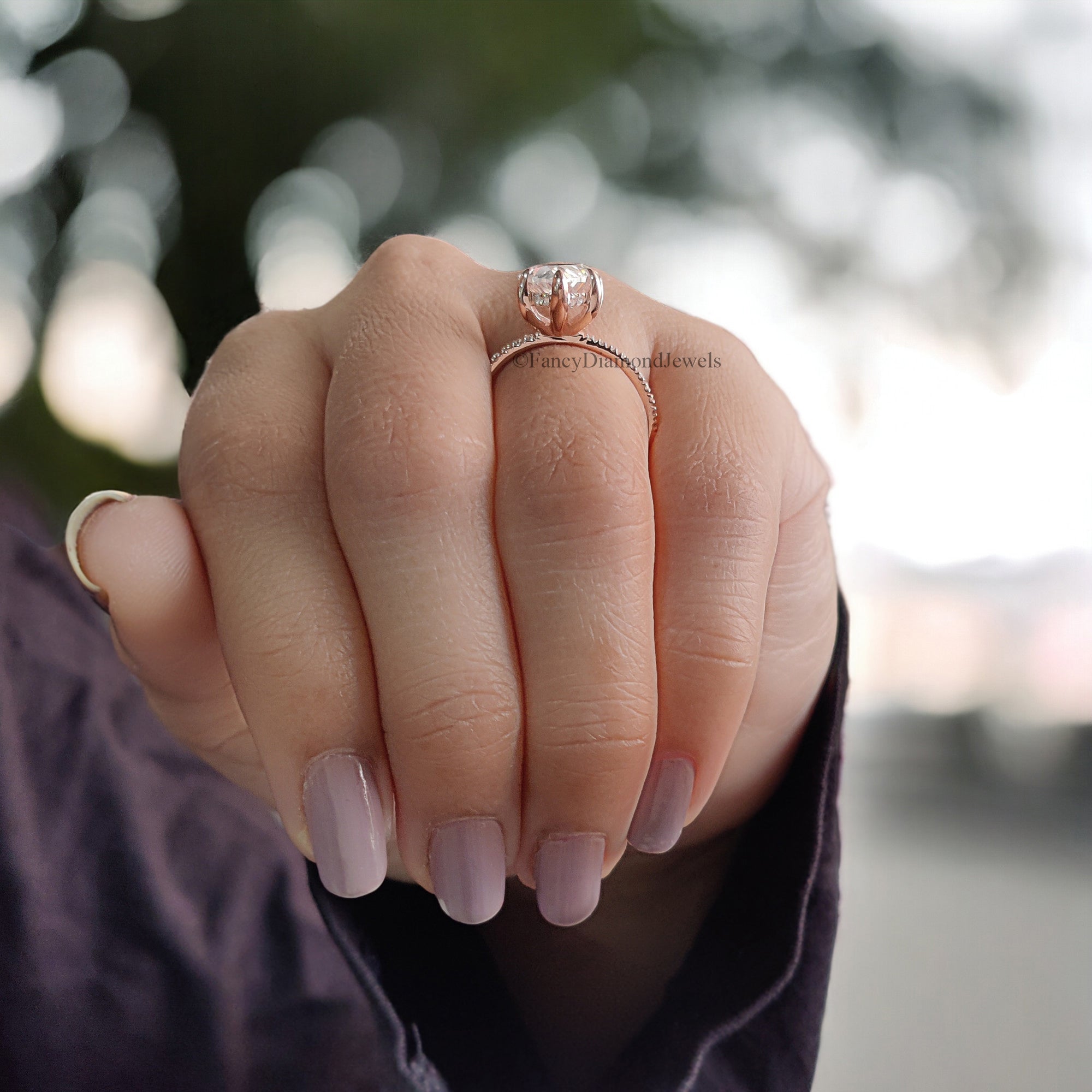 3.0 CT Pear Cut Moissanite Engagement Ring Anniversary Gift Hidden Halo 10K/14K/18K White Gold Pave Setting Ring Christmas Gift For Her FD17