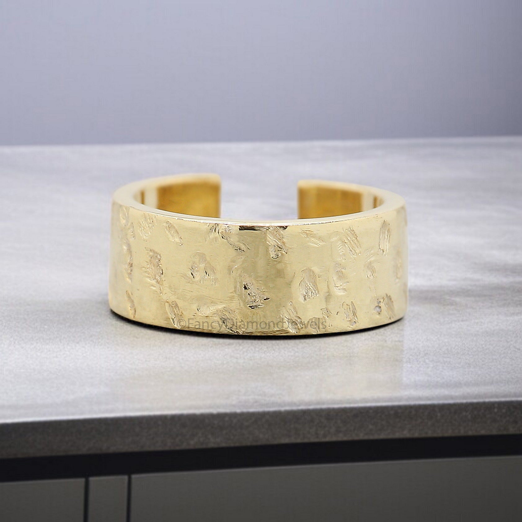 Dainty Single Band Ear Cuff Earring Hammered Sterling Silver Ear Cuff Simple earring Yellow Gold Ear Wrap Cuff FD345