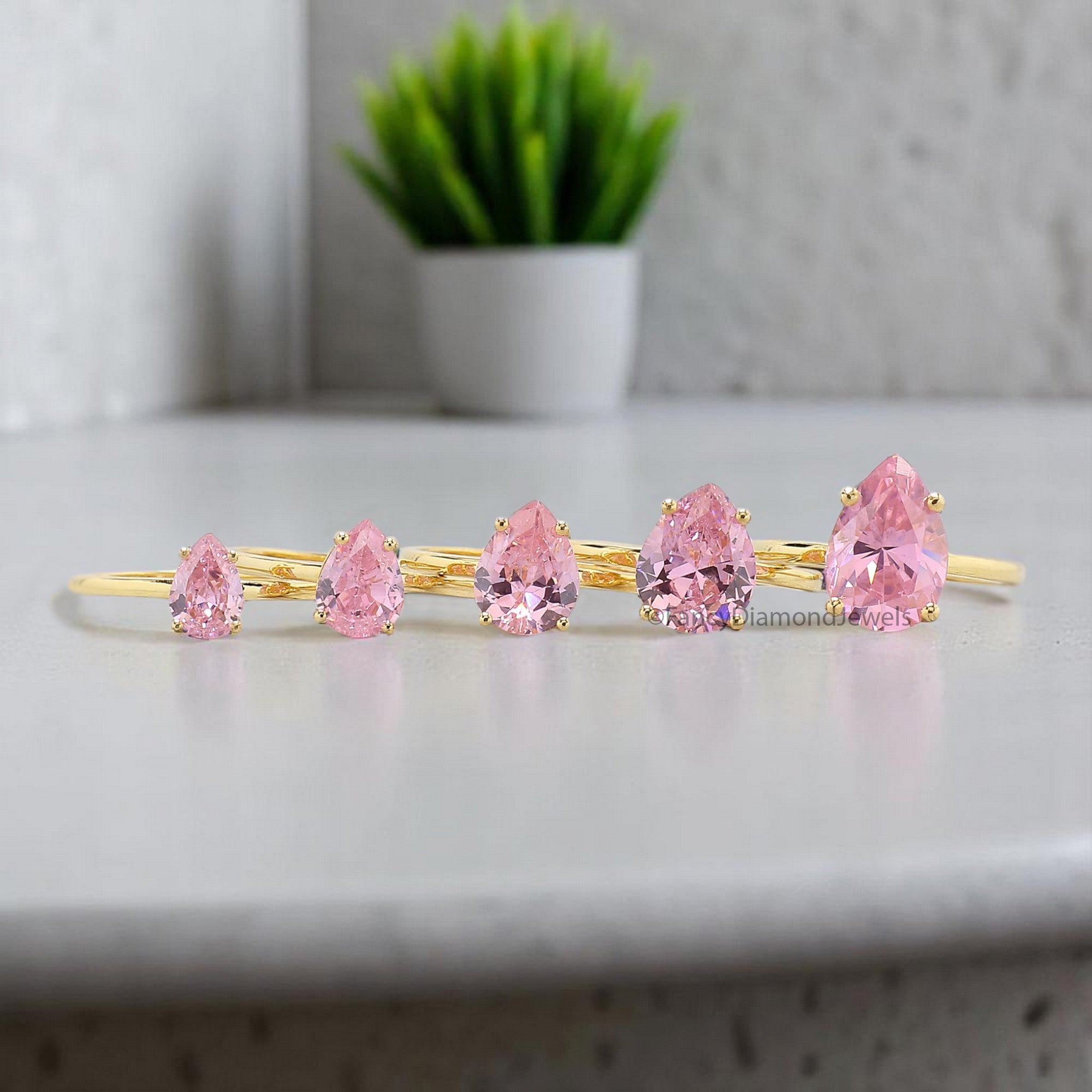 Pear Pink Tourmaline engagement ring 12mm 10mm 9mm 8mm 7mm stone ring Simulant Solitaire ring Diamond ring Silver ring Gift for her FD352