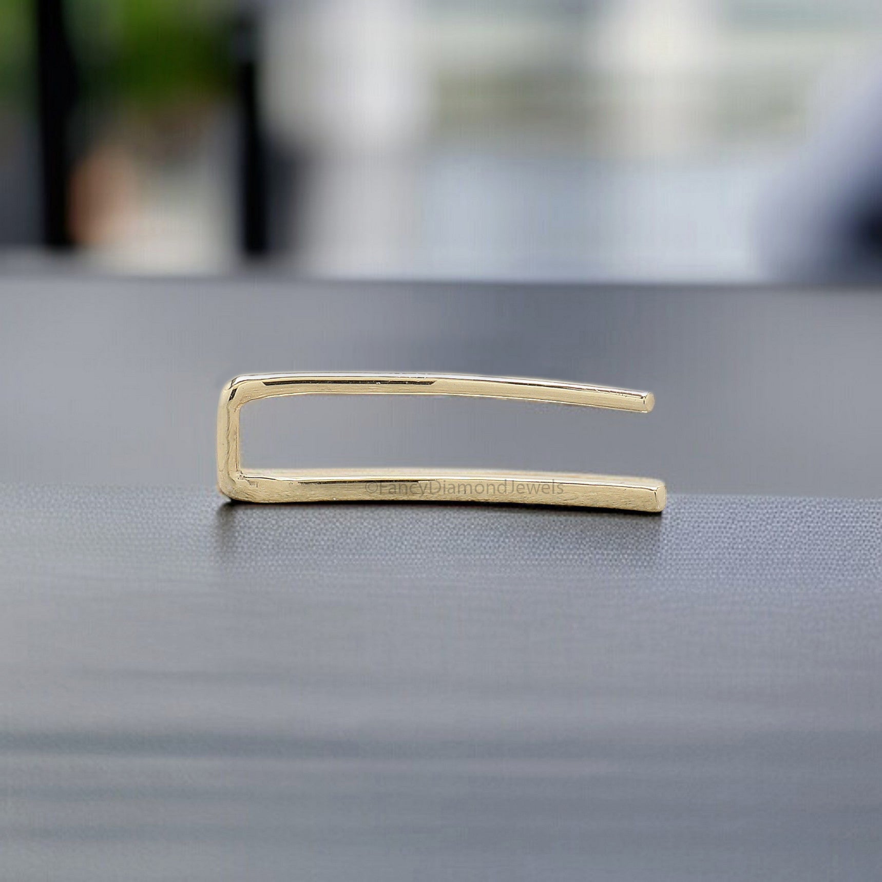 20 mm Dainty Long Ear Climbers Ear Climber Silver Sweep Ear Gold Cuff Pins Yellow Gold Hammered Ear Crawler Bar Ear Climber Earrings FD325