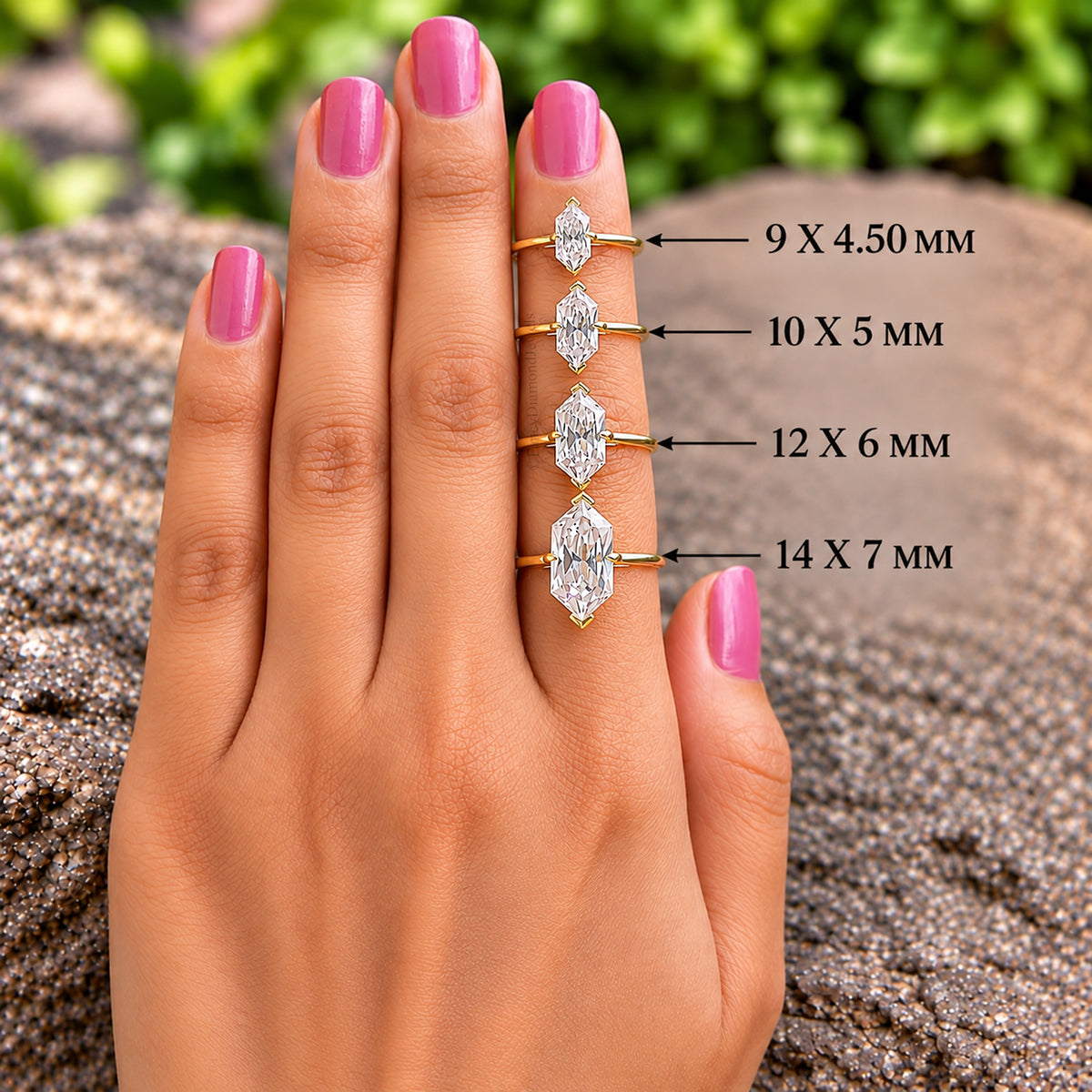 Dutch Marquise Cut engagement ring 9mm 10mm 12mm 14mm stone ring Silver Simulated ring Marquise Diamond Hidden Halo ring Gift for her FD413