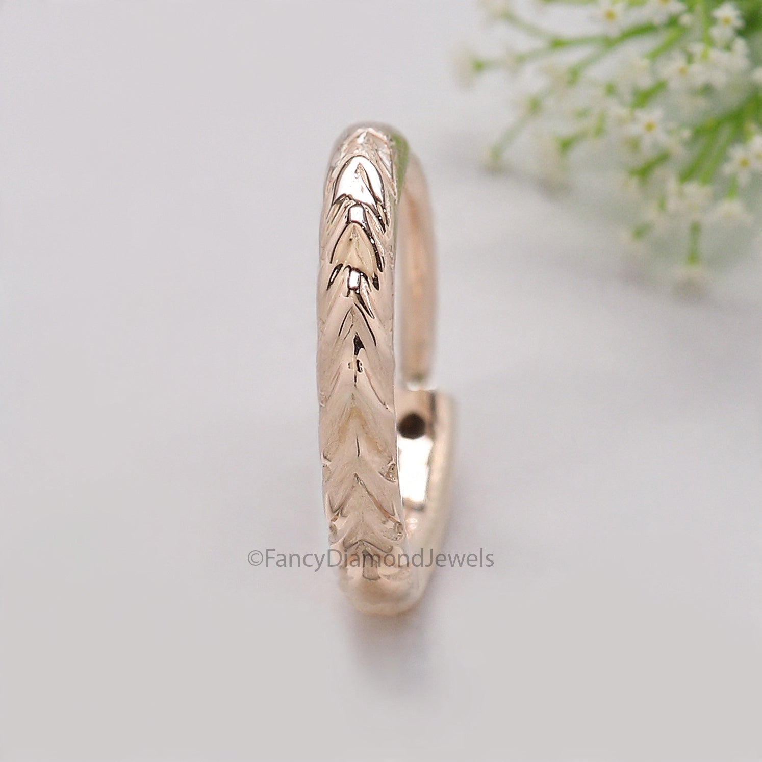 Unique Nose Ring Indian Nose Ring Tribal Nose Ring Gold Nose Ring Indian Jewelry Textured Hand Nose Ring Piercing Nose Ring FD506