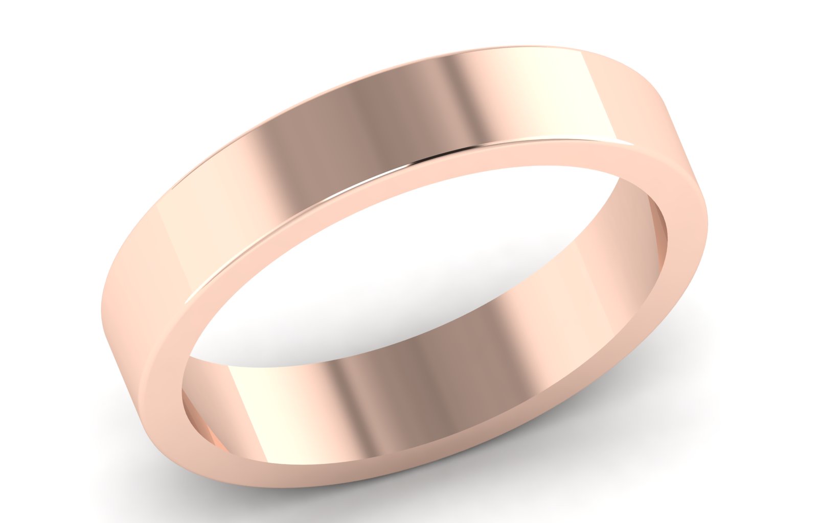 Plain Flat Comfort Fit Band Engagement Band Men's Wedding Band PR586