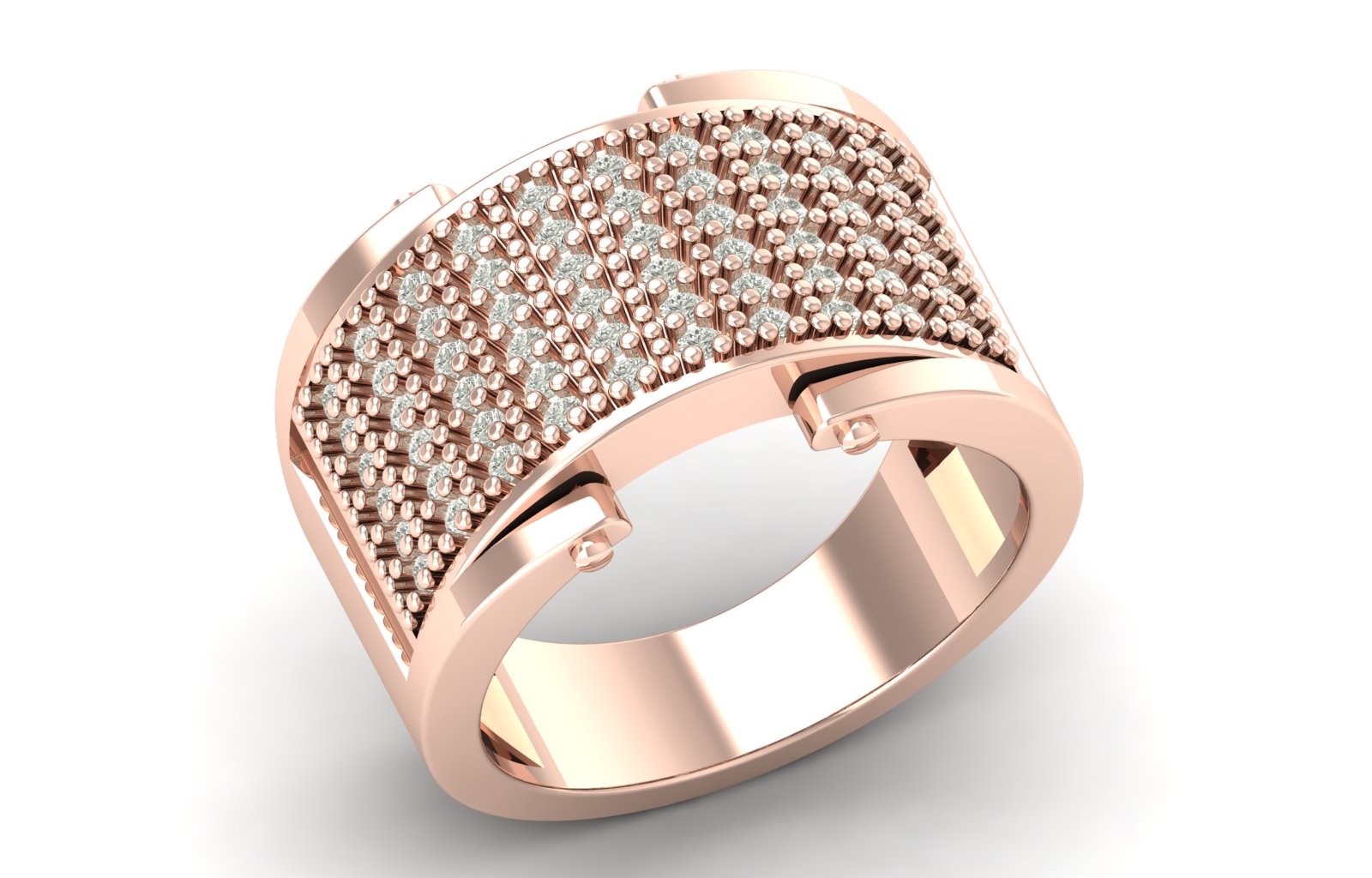 0.49 TW Round Cut Lab Grown Diamond Prong Set Engagement Band Men's Wedding Band PR585