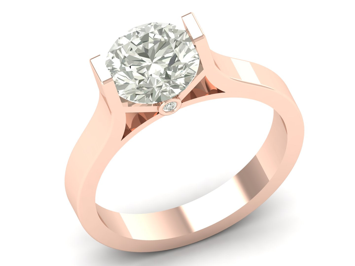 1.93 TW Classic Solitaire Diamond Ring Round Cut Lab Grown Diamond Ring Engagement Ring Bridal Wedding Ring PR619