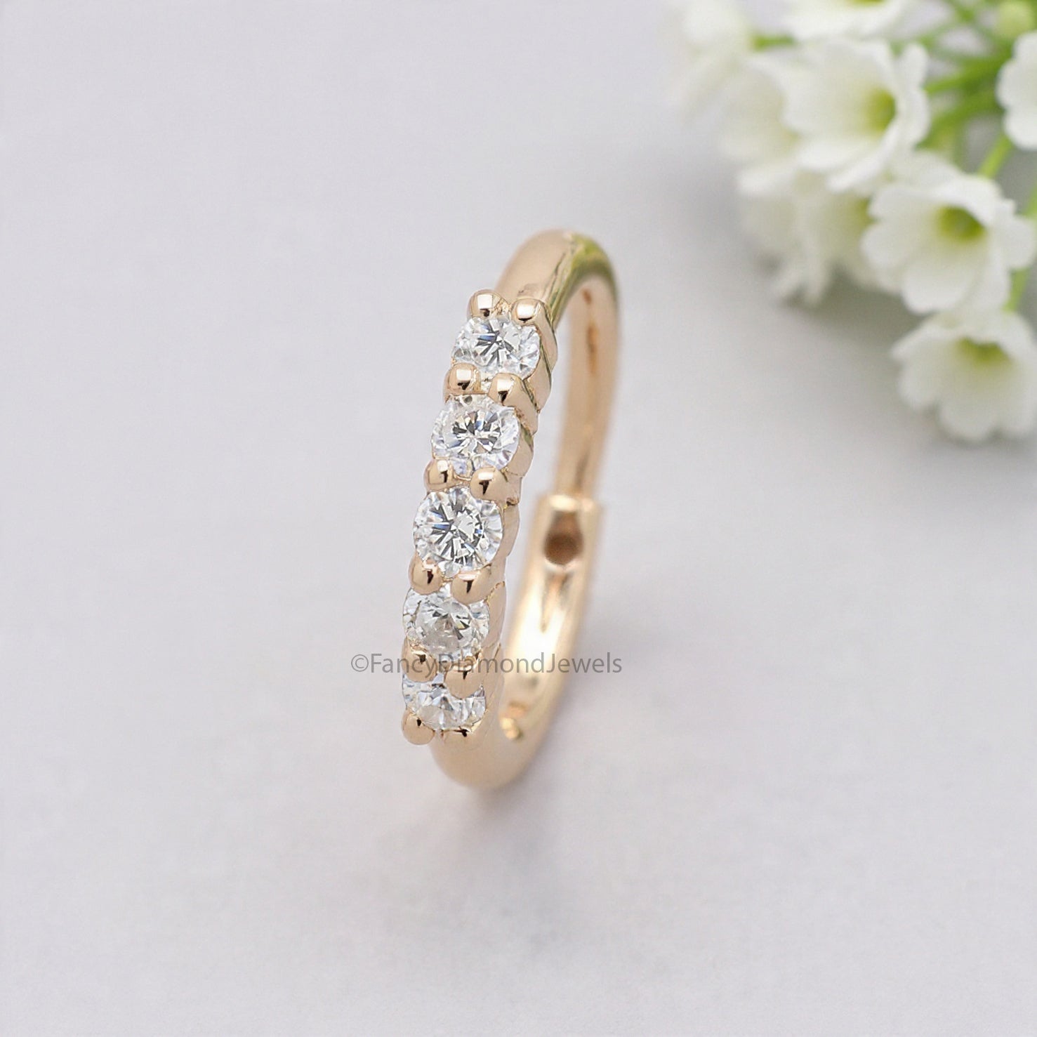 Nose Ring Nose Studs Natural Diamond Nose Ring Nose Ring Hoop Nose Stud Rose Gold Nose Ring Gold Nose Ring Diamond Nose Stud Hoop FD494