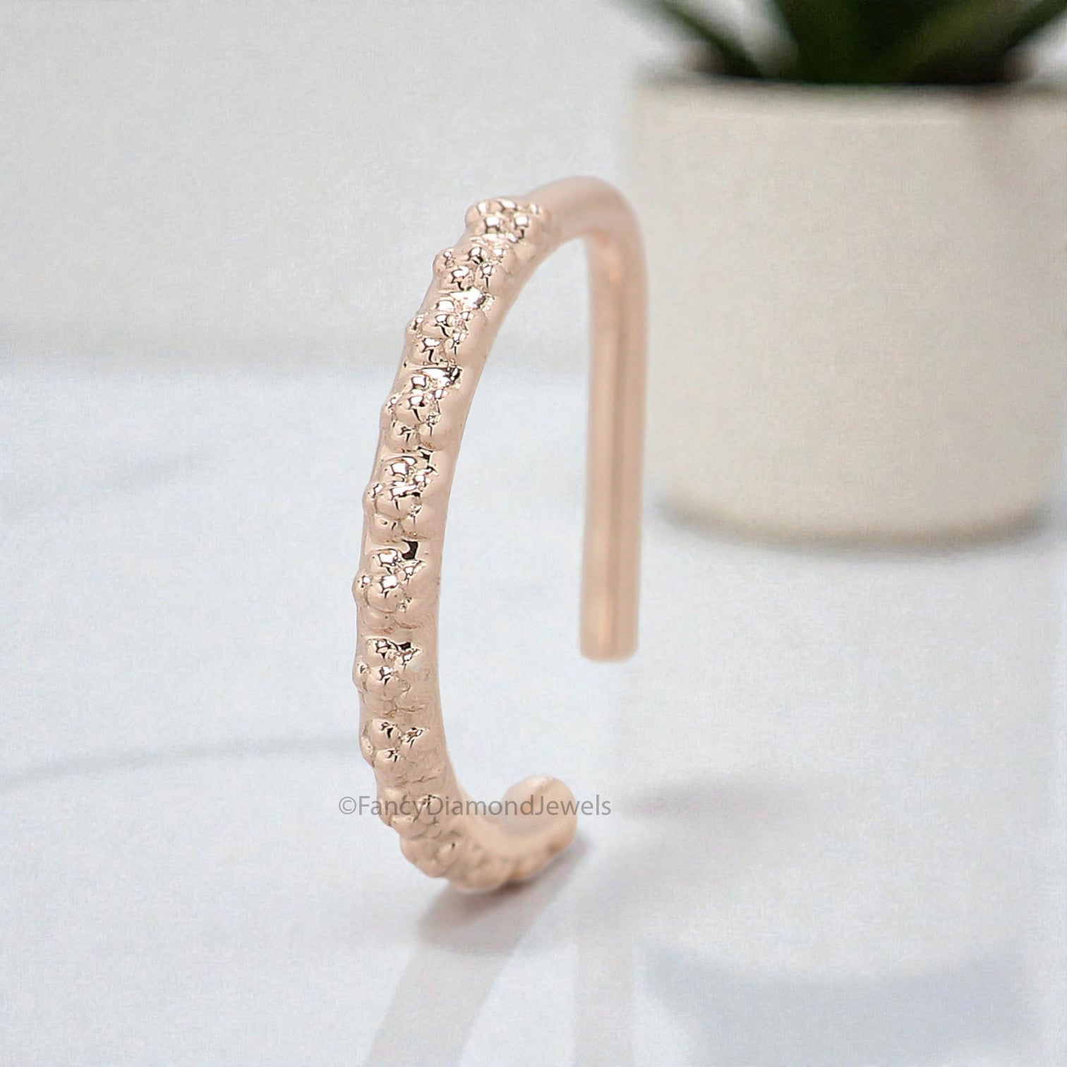 Unique Nose Ring Indian Nose Ring Tribal Nose Ring Gold Nose Ring Indian Jewelry Tribal Piercing Cartilage Jewelry Hoop FD500