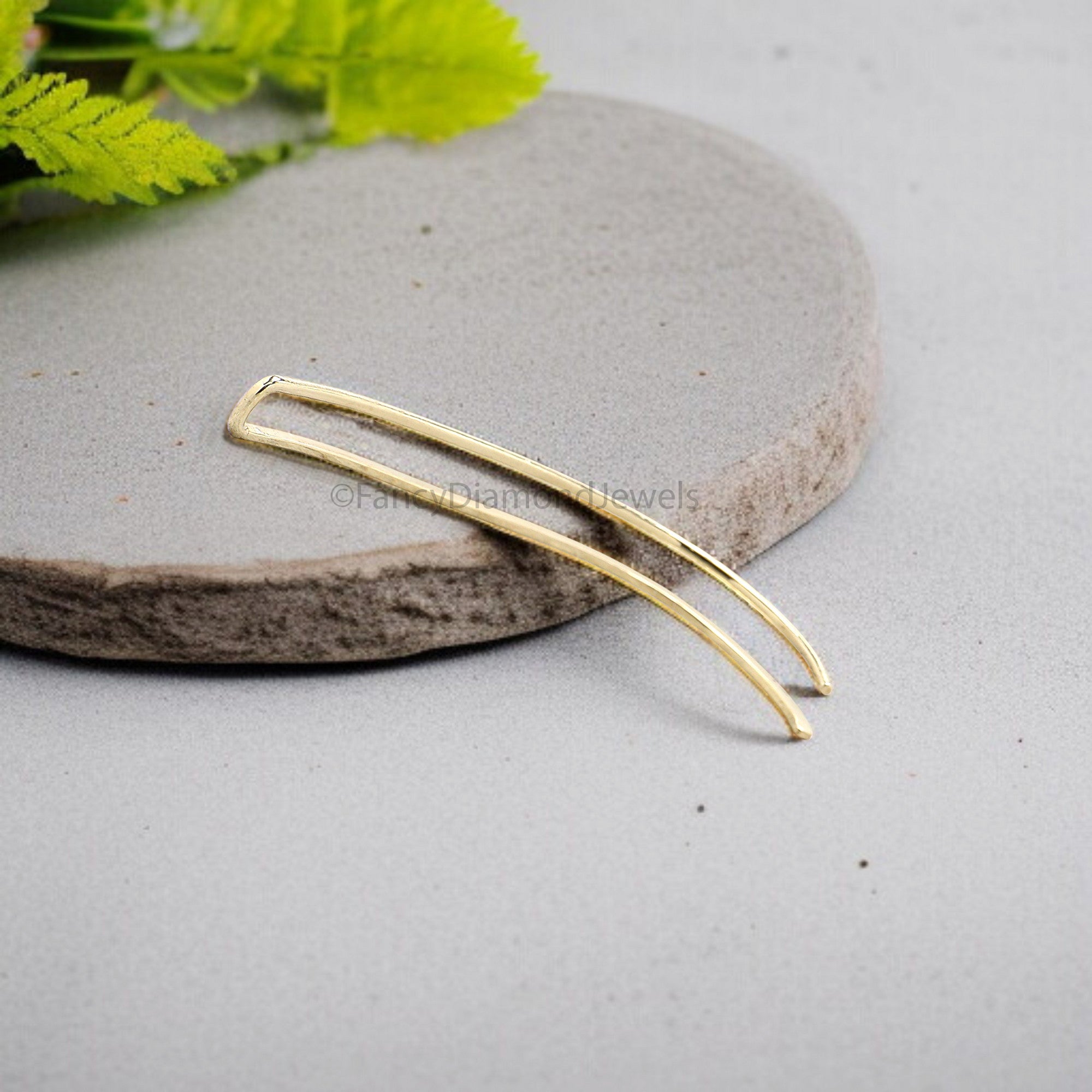 50 mm Dainty Long Ear Climbers Ear Crawler Bar Ear Climber Silver Sweep Ear Pins Yellow Gold Hammered Ear Climber Earrings Gold Cuff FD323
