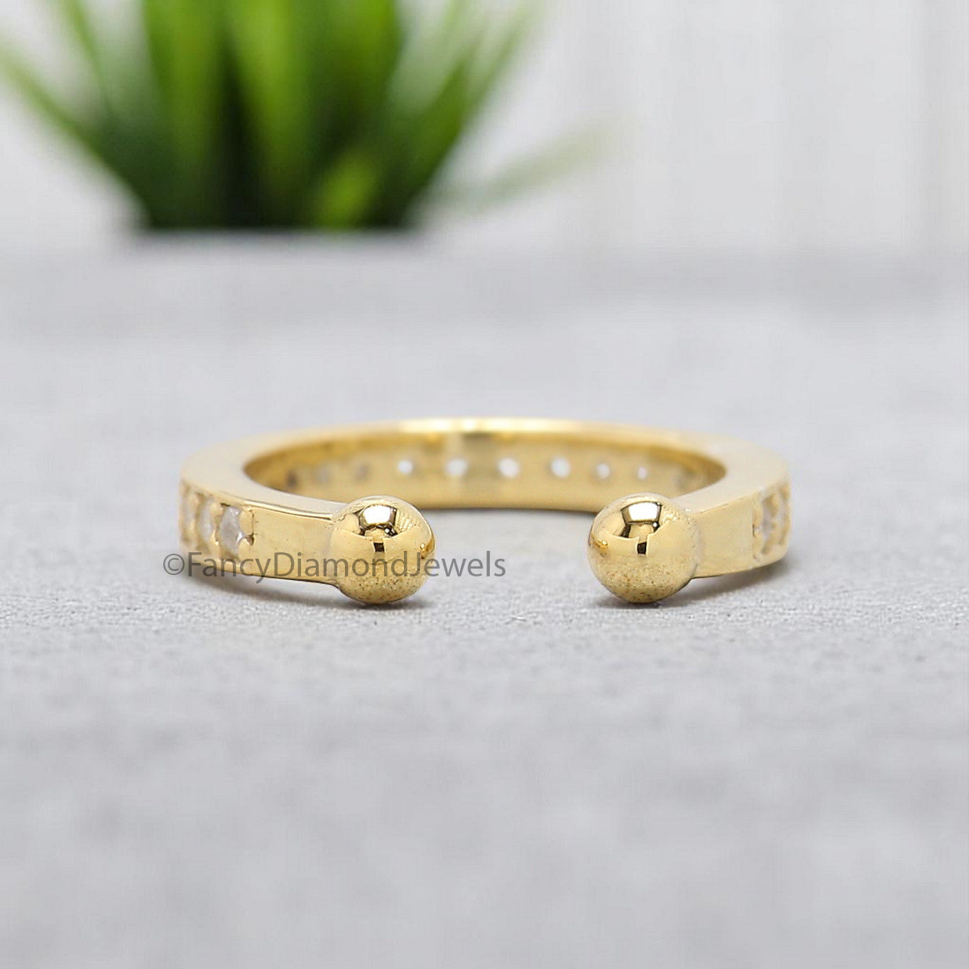 Round Brilliant Cut Colorless Moissanite Diamond Ear Cuff Dainty Ear Cuff Pave Set Sterling Silver Helix Piercing Yellow Gold Ear Wrap FD350