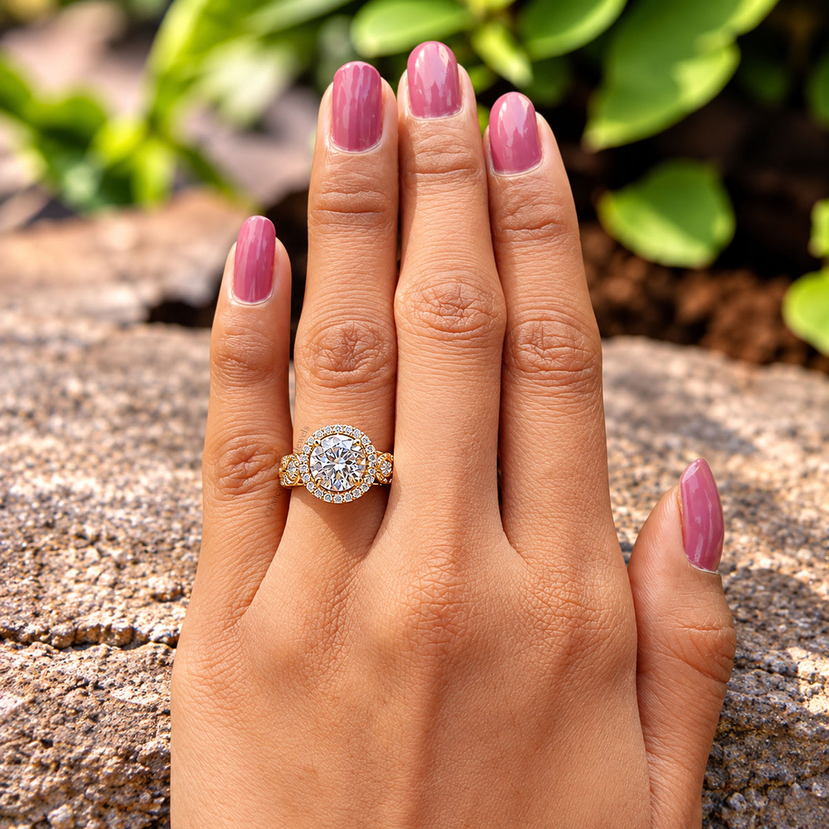 1.82 CT Round Cut Engagement Ring in Solid Yellow 10K/14k/18k Gold Round Solitaire Engagement Ring Bridal Wedding Ring Promise Ring FD615