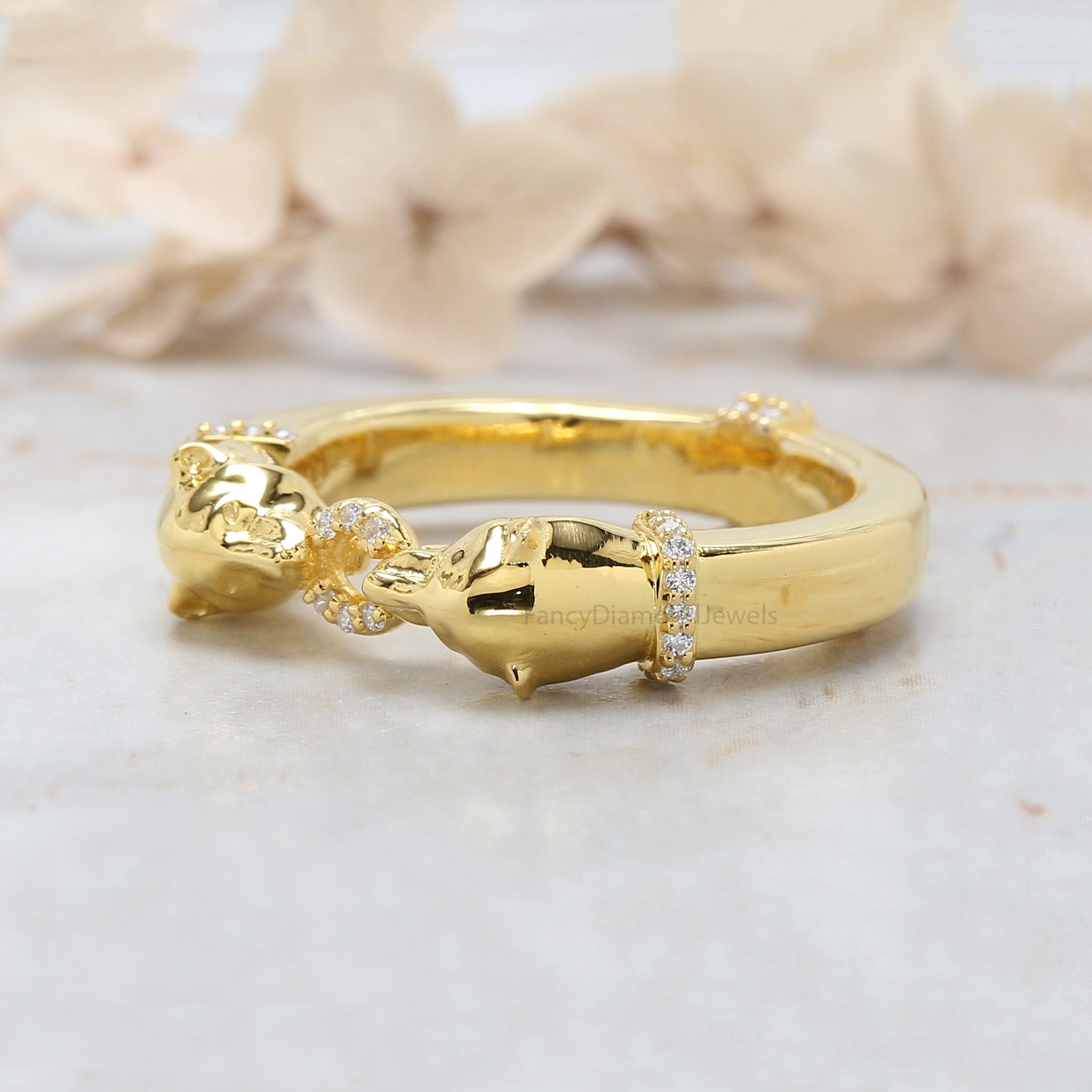 Jaguar White Diamond Band, White Diamond Engagement Band, Jaguar Band, Jaguar Shape Band, Jaguar Cut Band, KD1180