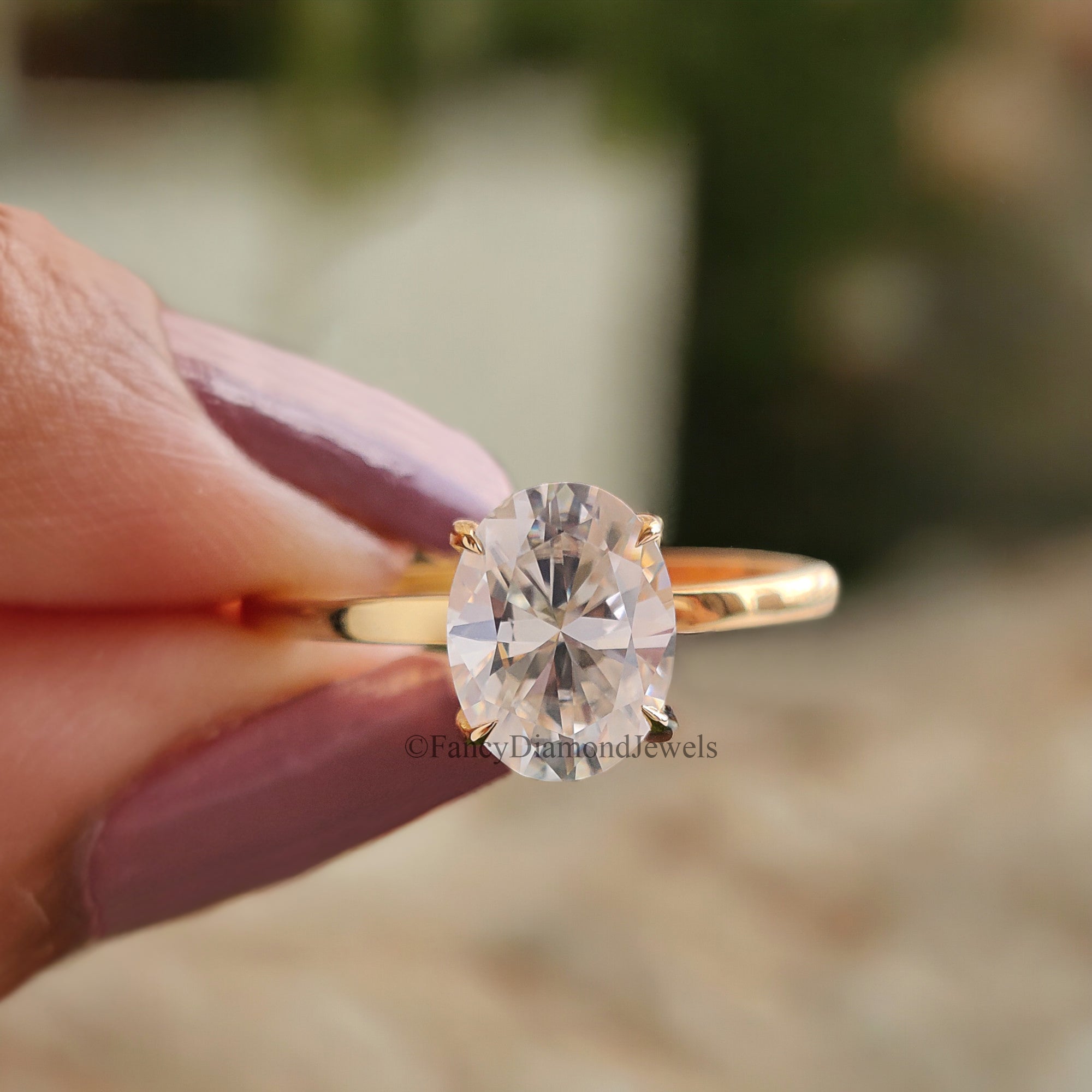 Oval Shape Moissanite Bridal Ring Set Hidden Halo Moissanite Wedding Ring Colorless Engagement Ring Matching Eternity Proposal Band FD172