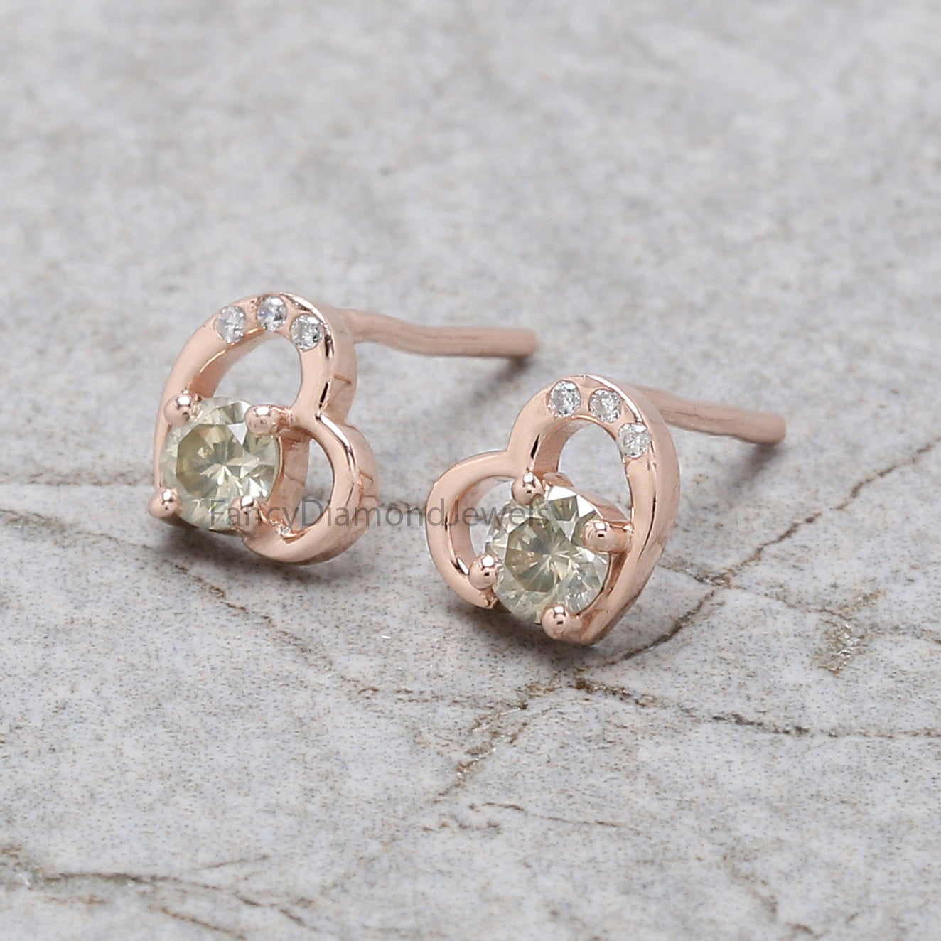 Round White Diamond Earring, Round Brilliant Shape Earring, Prong Earring, Engagement Earring, Earlobe Earrings, Earrings Jewelry, KDN1864