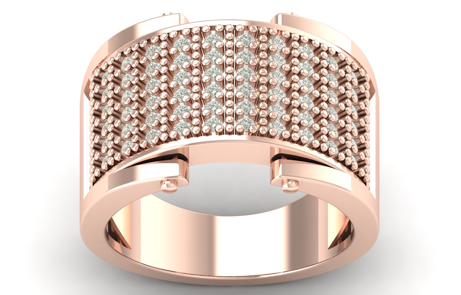 0.49 TW Round Cut Lab Grown Diamond Prong Set Engagement Band Men's Wedding Band PR585