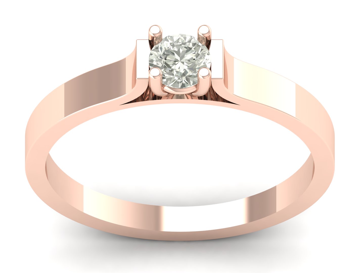 Unique Design 0.24 TW Classic Solitaire Diamond Ring Round Cut Lab Grown Diamond Ring Engagement Ring Bridal Wedding Ring PR630