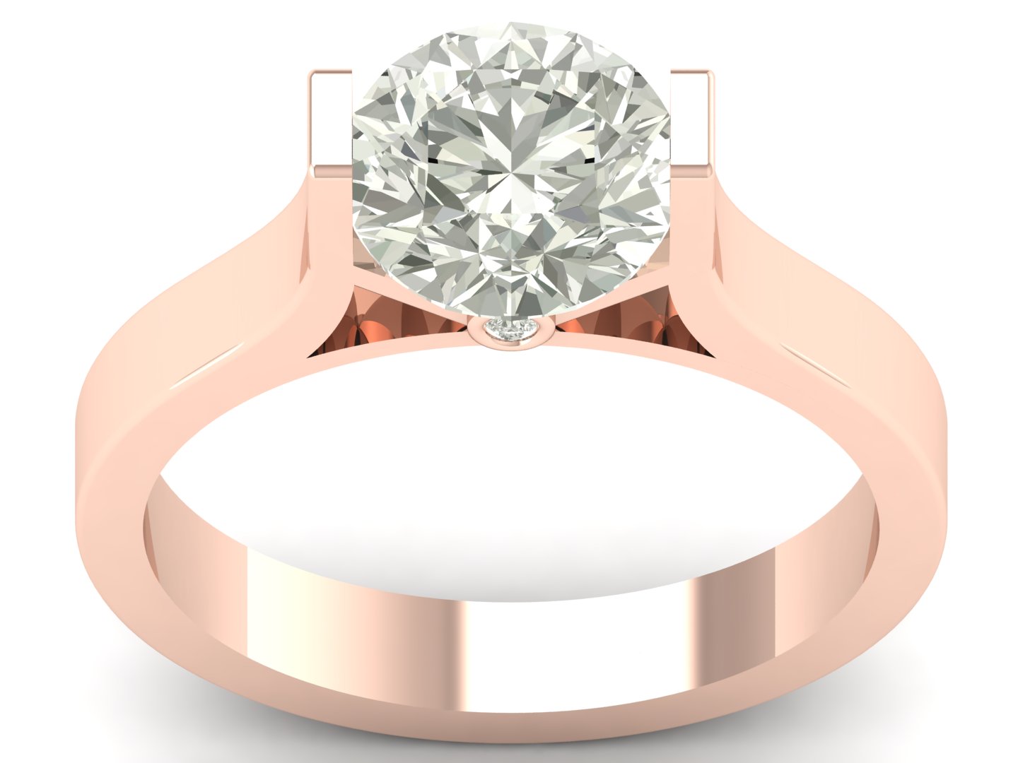 1.93 TW Classic Solitaire Diamond Ring Round Cut Lab Grown Diamond Ring Engagement Ring Bridal Wedding Ring PR619