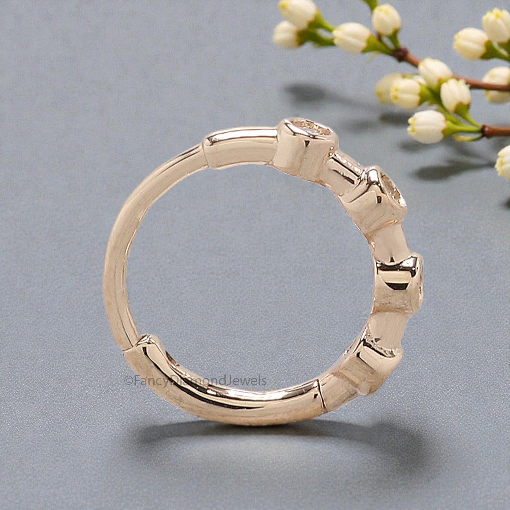 Nose Ring Nose Studs Lab Grown Diamond Nose Ring Nose Ring Hoop Nose Stud Rose Gold Nose Ring Gold Nose Ring Diamond Nose Stud Hoop FD496