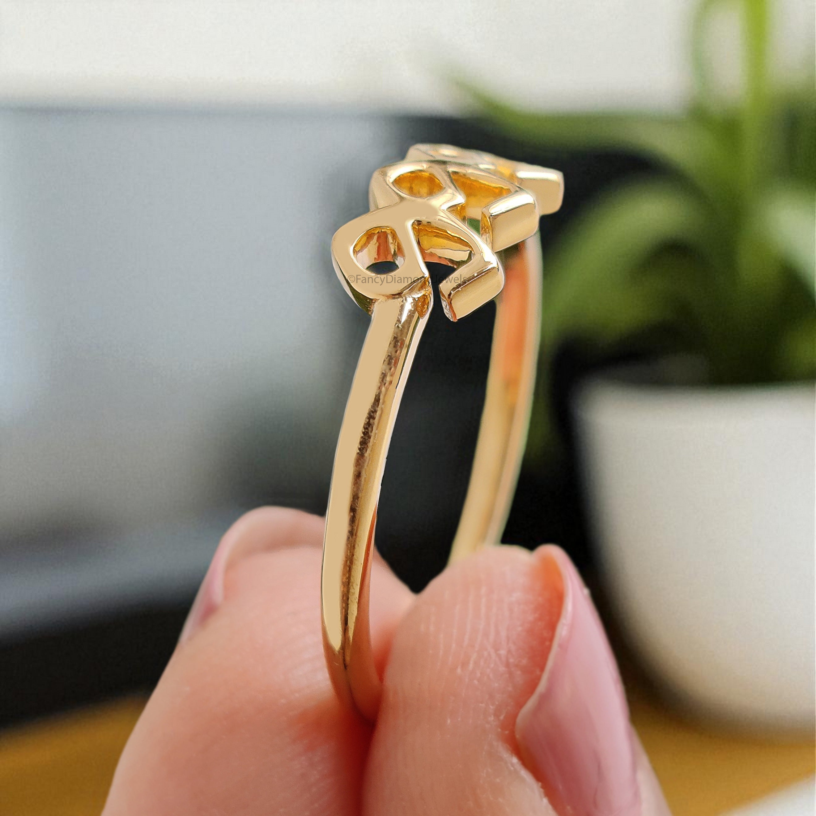 Angel Number Ring with Free Numerology Reading Report Lo Shu Grid Name Compatibility Custom Lucky Number 111 777 888 Gold Silver Ring FD402