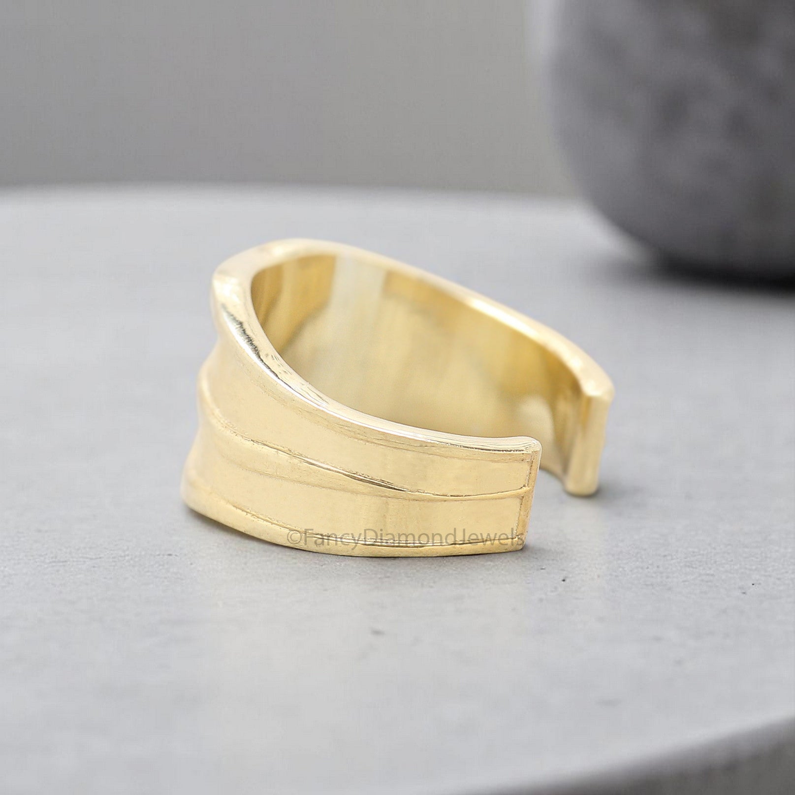 Thick Irregular Ear Cuff Earring Conch Ear Cuff Sterling Silver Ear Cuff Simple earring Yellow Gold Ear Wrap Cuff FD356