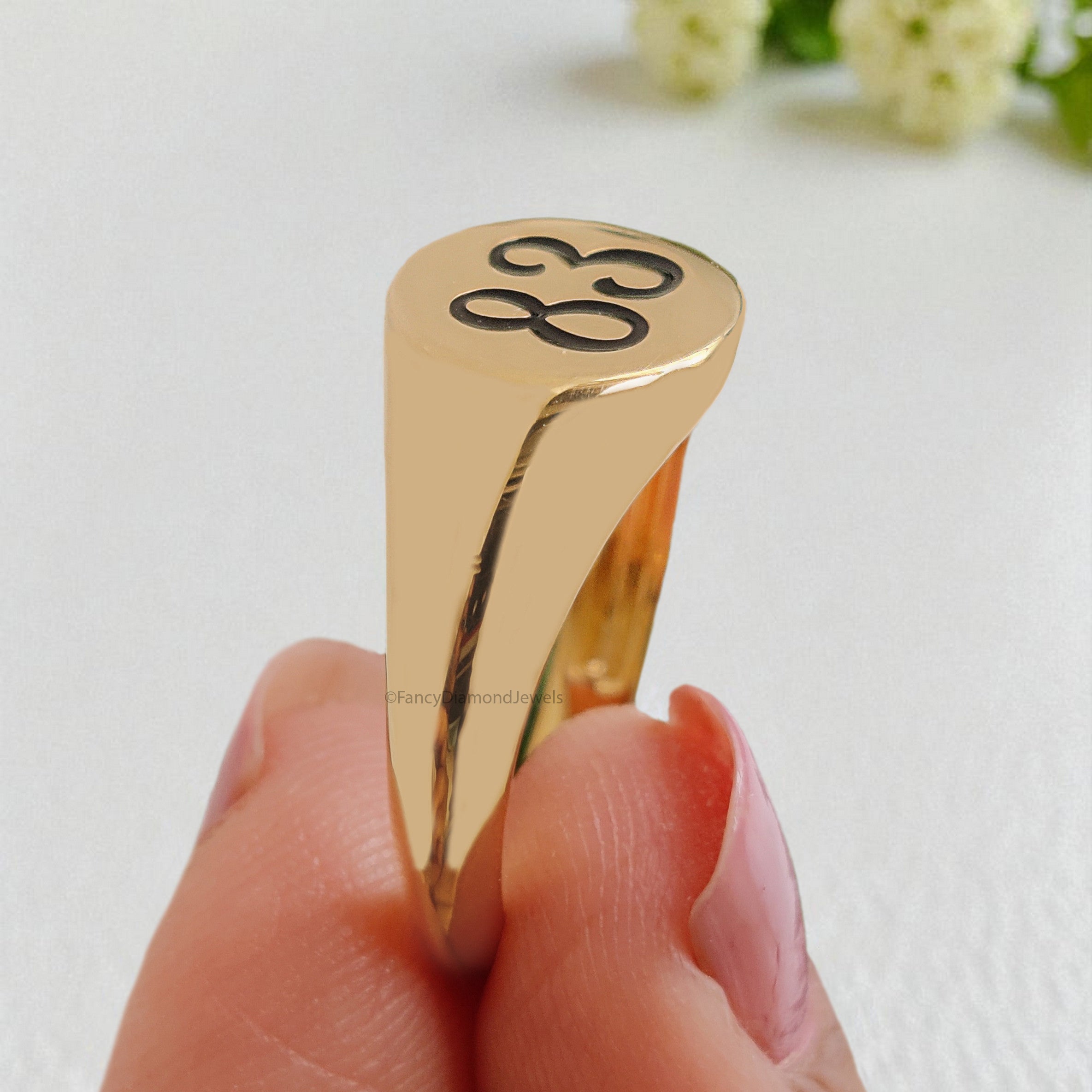 Lucky Number Custom Number Signet Ring with Free Numerology Reading Report Lo Shu Grid Name Compatibility Silver Ring Unisex Ring FD411