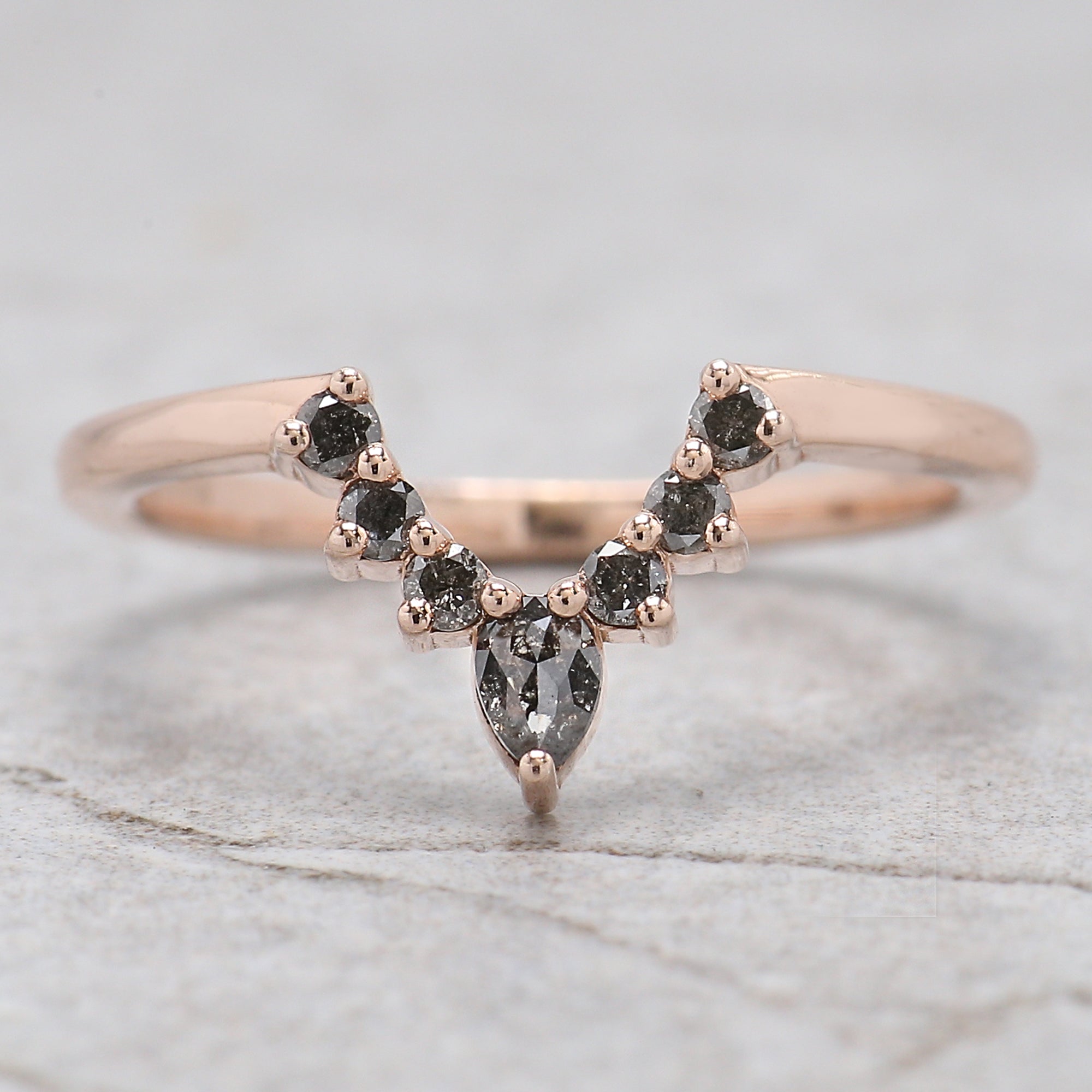 Marquise Cut Brown Color Diamond Ring 1.35 Ct 9.95 MM Marquise Shape Diamond Ring 14K Rose Gold Silver Engagement Ring Gift For Her QL1650