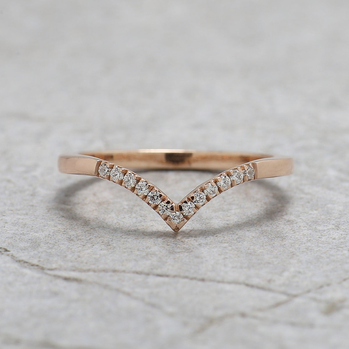 Round Rose Cut Salt and Pepper Diamond Ring, 14K Rose Gold Round Engagement Ring, Bridal Ring Set, Unique Diamond Ring Gift for Her KDL3613