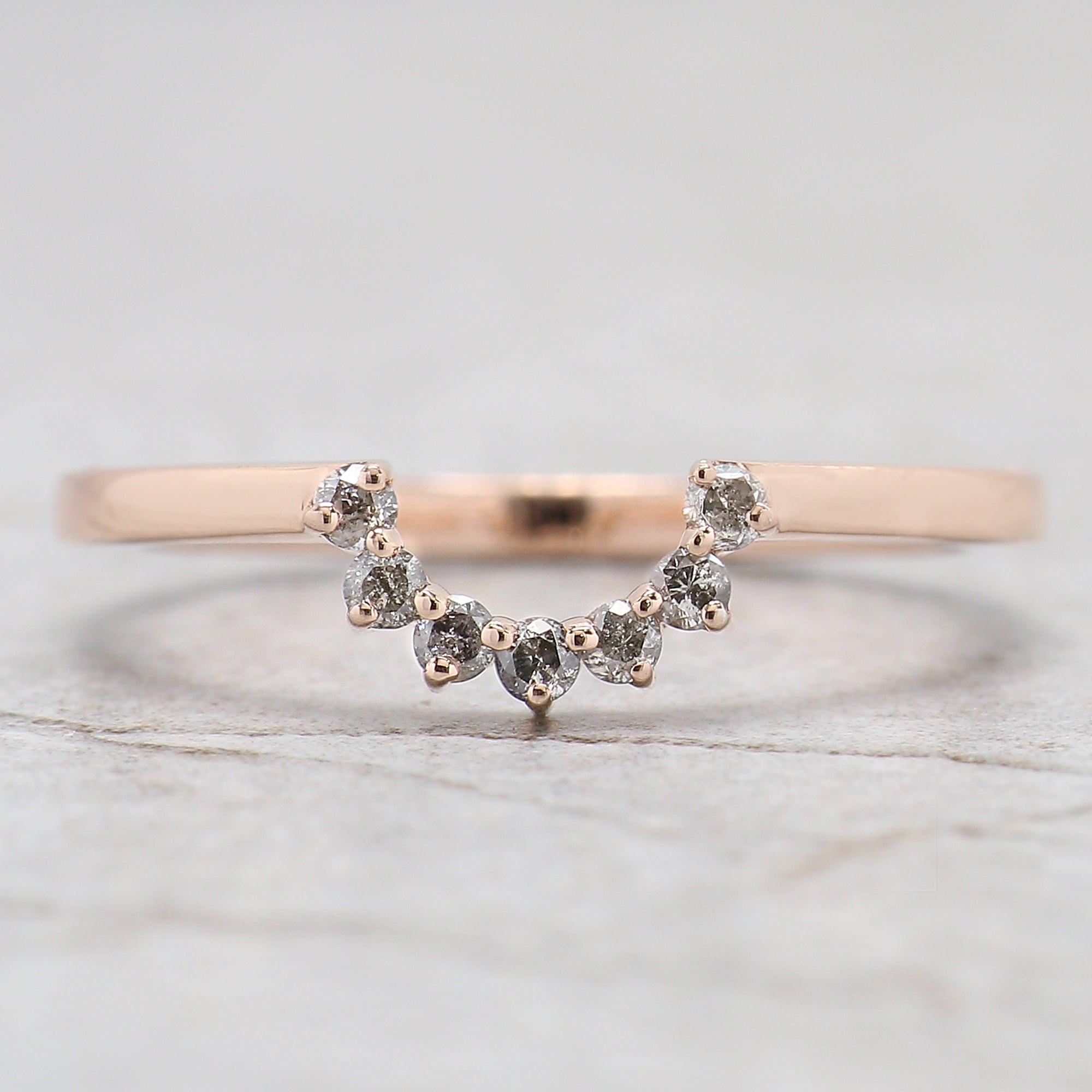 1.00 Ct Natural Oval Cut Salt and Pepper Diamond Ring 6.85 MM Oval Cut Diamond Ring 14K Solid Rose Gold Silver Oval Engagement Ring QN1207