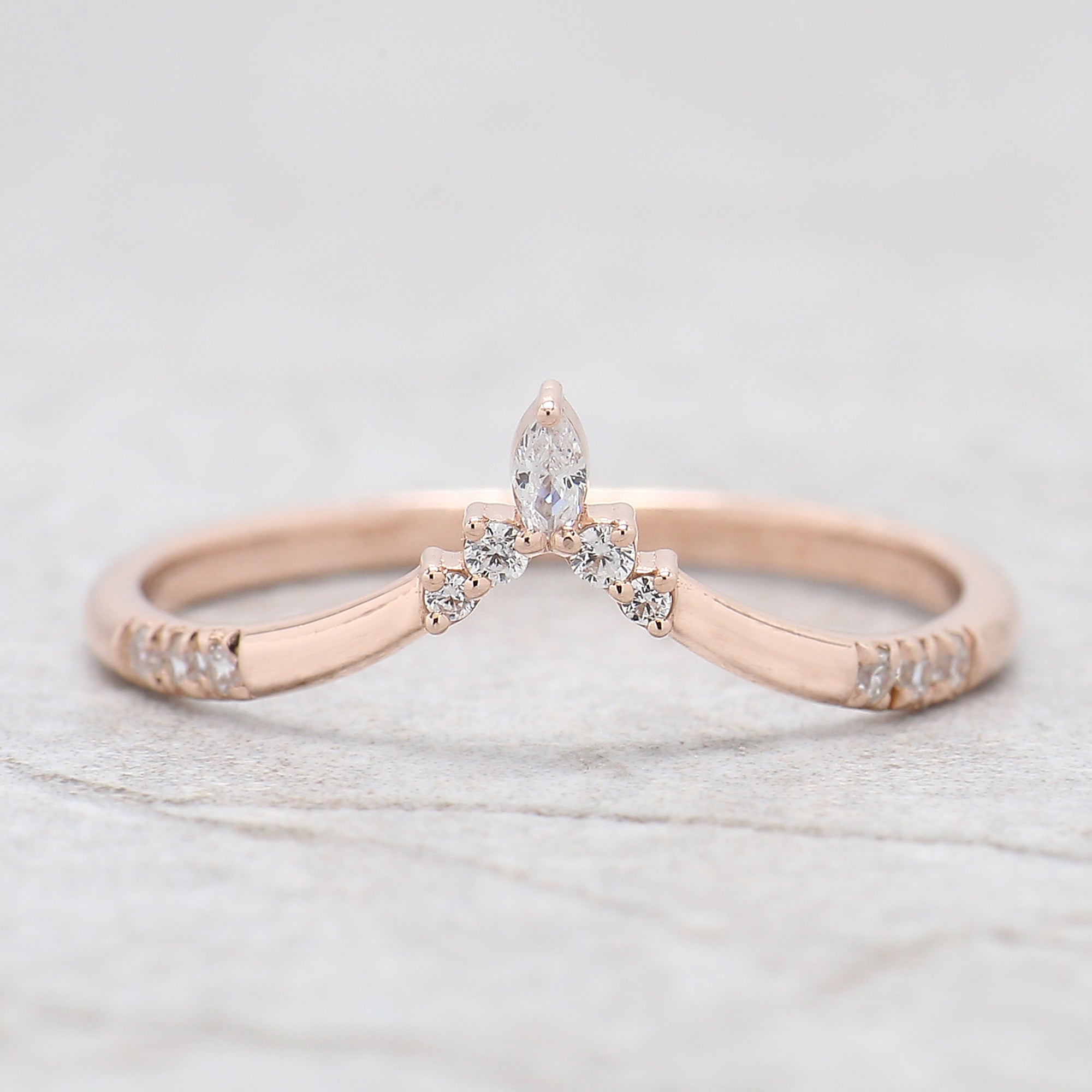 Pear Cut Grey Color Diamond Ring 1.68 Ct 7.82 MM Pear Shape Diamond Ring 14K Solid Rose Gold Silver Pear Engagement Ring Gift For Her QL2119