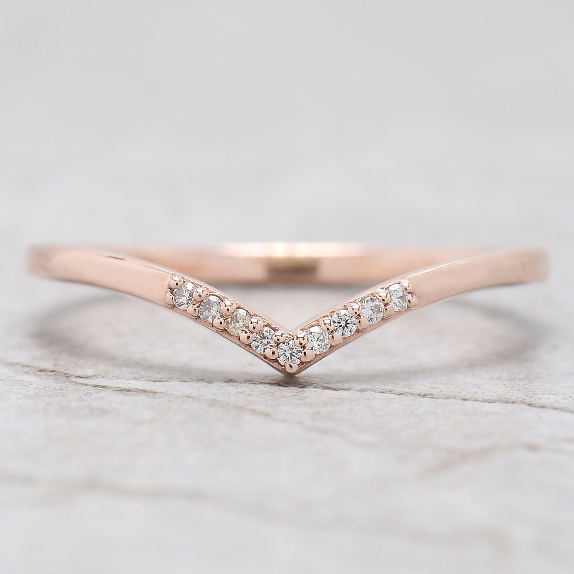 Pear Cut Brown Color Diamond Ring 0.55 Ct 6.39 MM Pear Shape Diamond Ring 14K Solid Rose Gold Silver Pear Engagement Ring Gift For Her QL9598