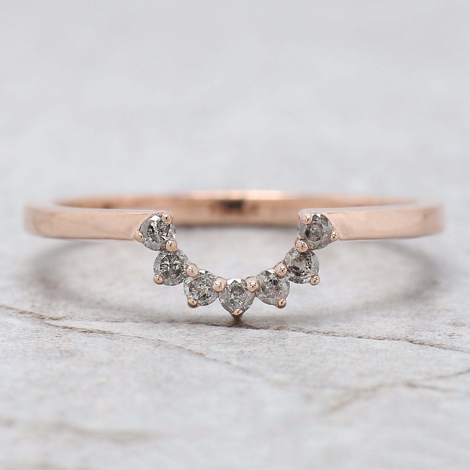 Oval Cut Salt And Pepper Diamond Ring 0.74 Ct 7.00 MM Oval Diamond Ring 14K Solid Rose Gold Silver Oval Engagement Ring Gift For Her QL1521