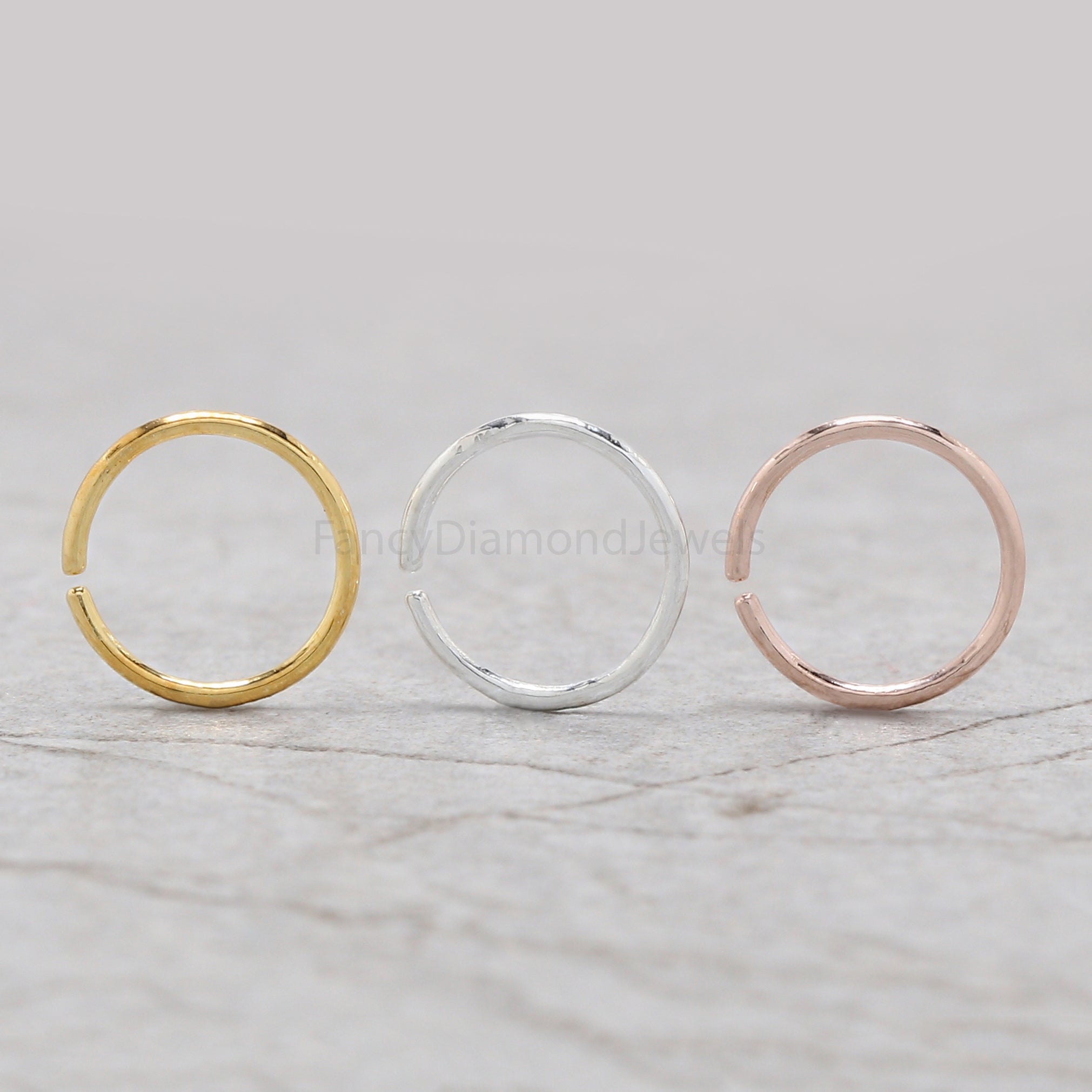 Nose Ring, Studs, Hoop Ring, Nose Ring Hoop, Nose Stud, Rose Gold Nose Ring, Gold Nose Ring, Plain Nose Stud, Plain Nose Ring, KD1136
