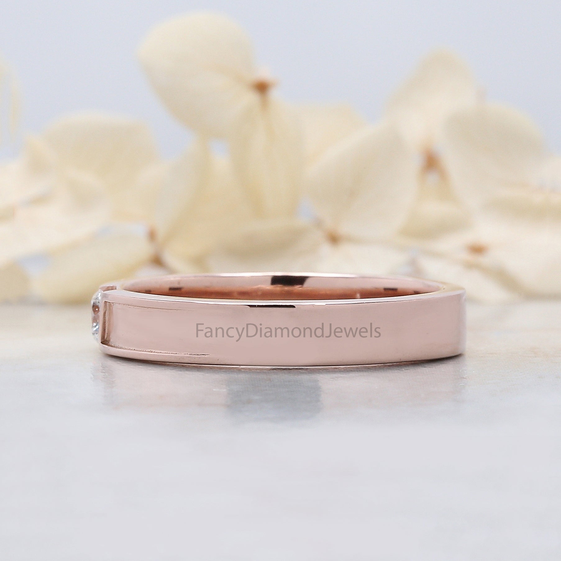 Round White-G Diamond Band, White-G Round Diamond Engagement Band, Round Shape Diamond Band, Round Diamond Band, Round Wedding Band KDL5107