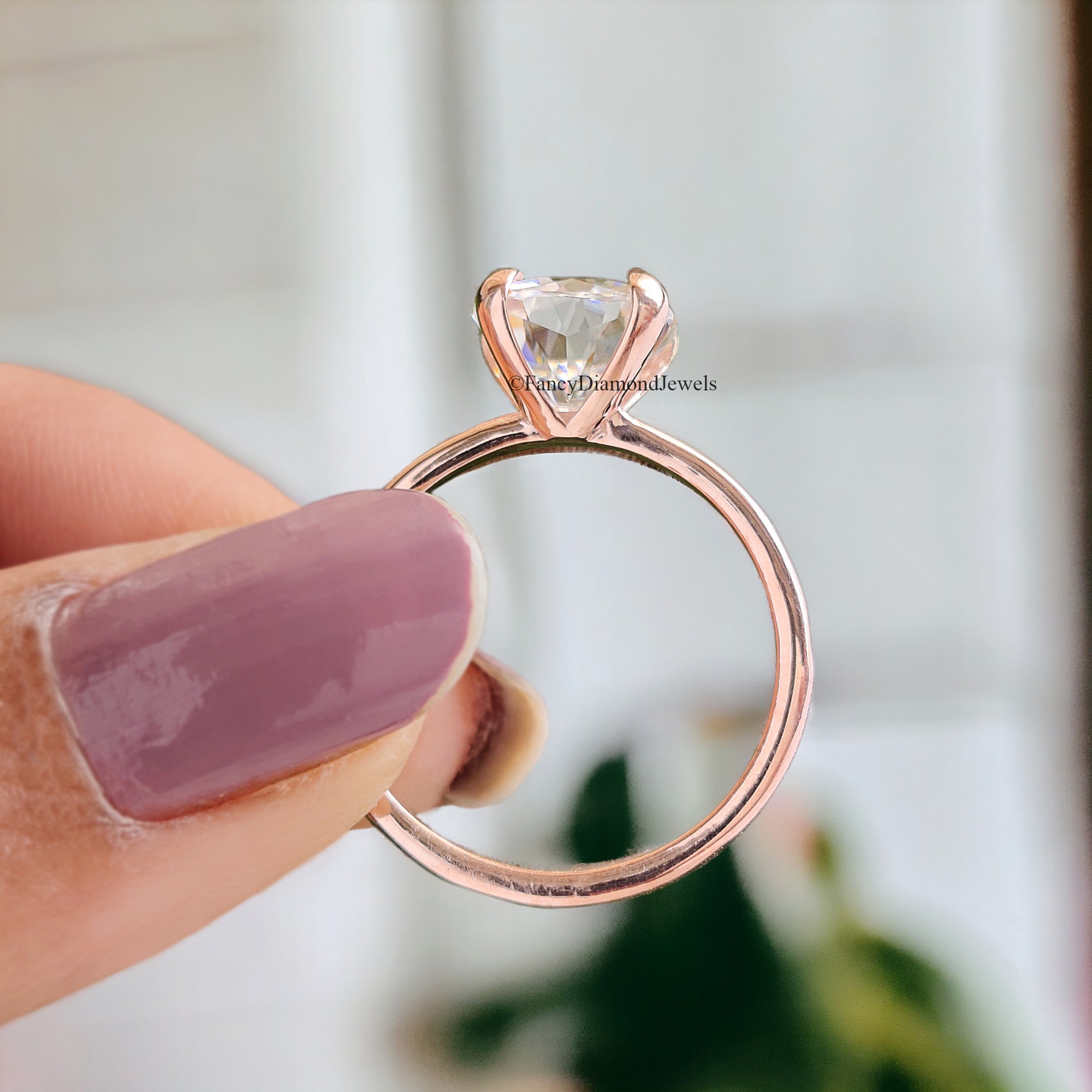 Moissanite Solitaire Engagement Ring 2.00 CT Cushion Cut Moissanite Ring Claw Prong Ring for Women Promise Ring Gift For Her Ring FD80